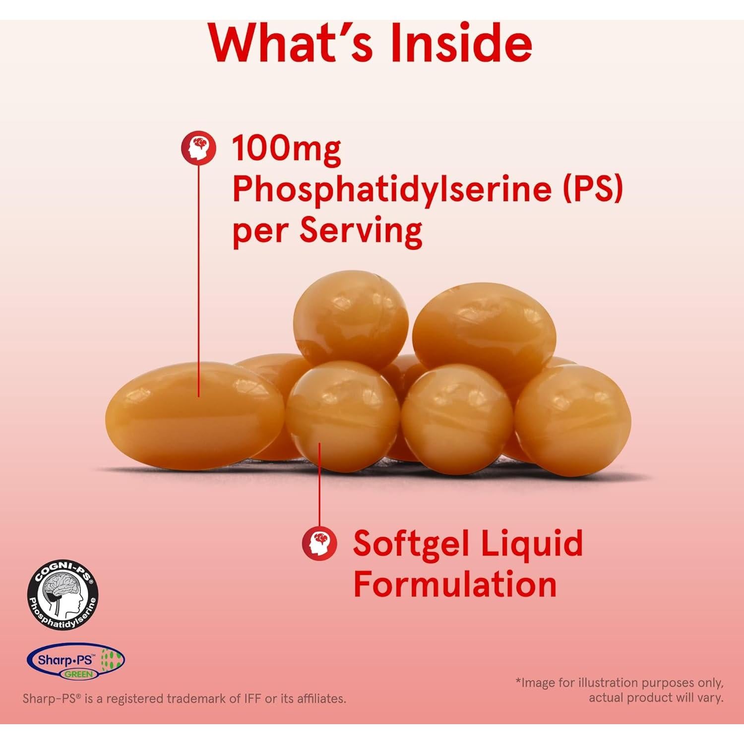 Suplemento Jarrow Formulas PS100 Fosfatidilserina 100mg 60 Gelatinas