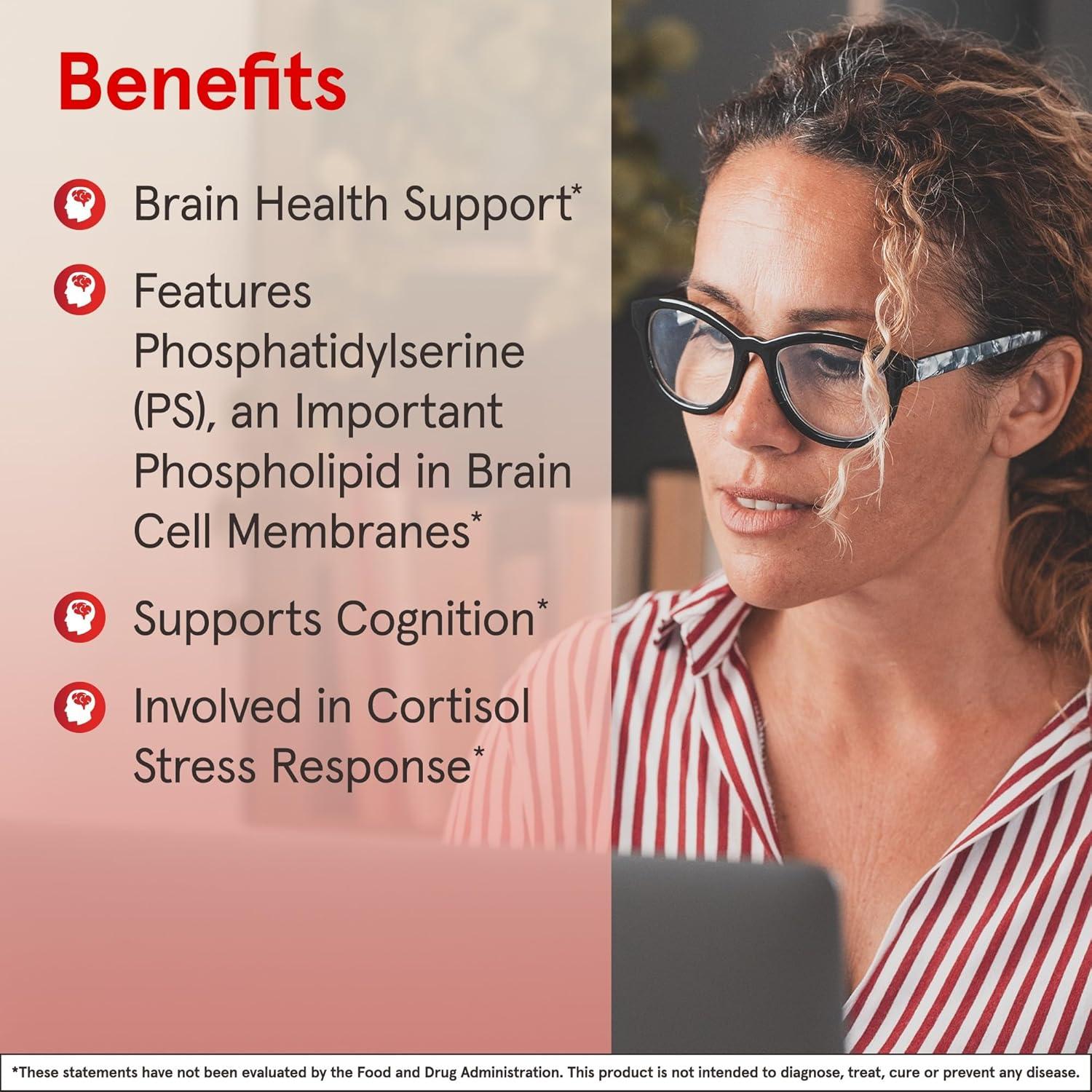 Suplemento Jarrow Formulas PS100 Fosfatidilserina 100mg 60 Gelatinas