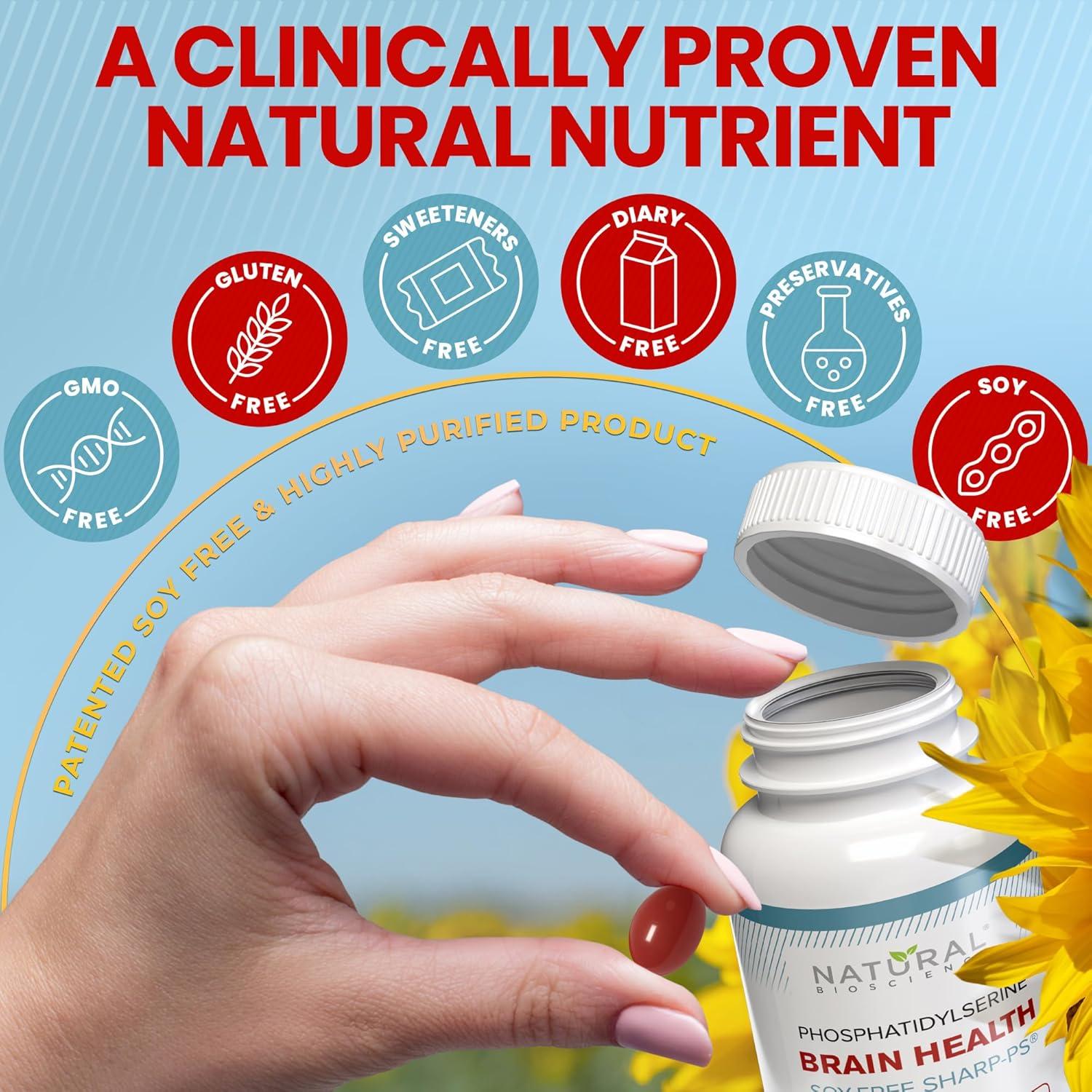 Suplemento Fosfatidilserina 100mg Natural BioScience 90 Softgels