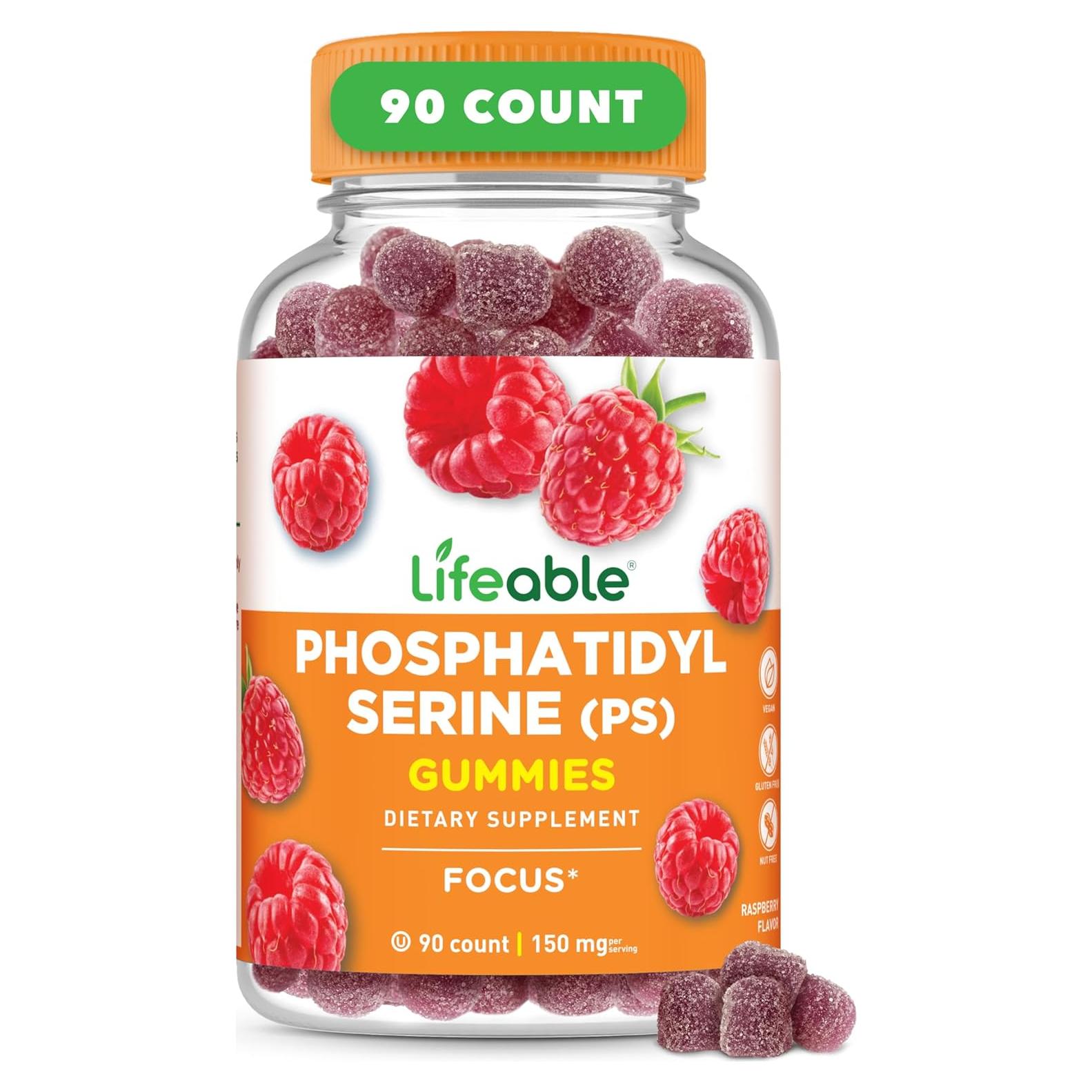 Gomitas de Fosfatidilserina Lifeable 150mg - 90 Unidades