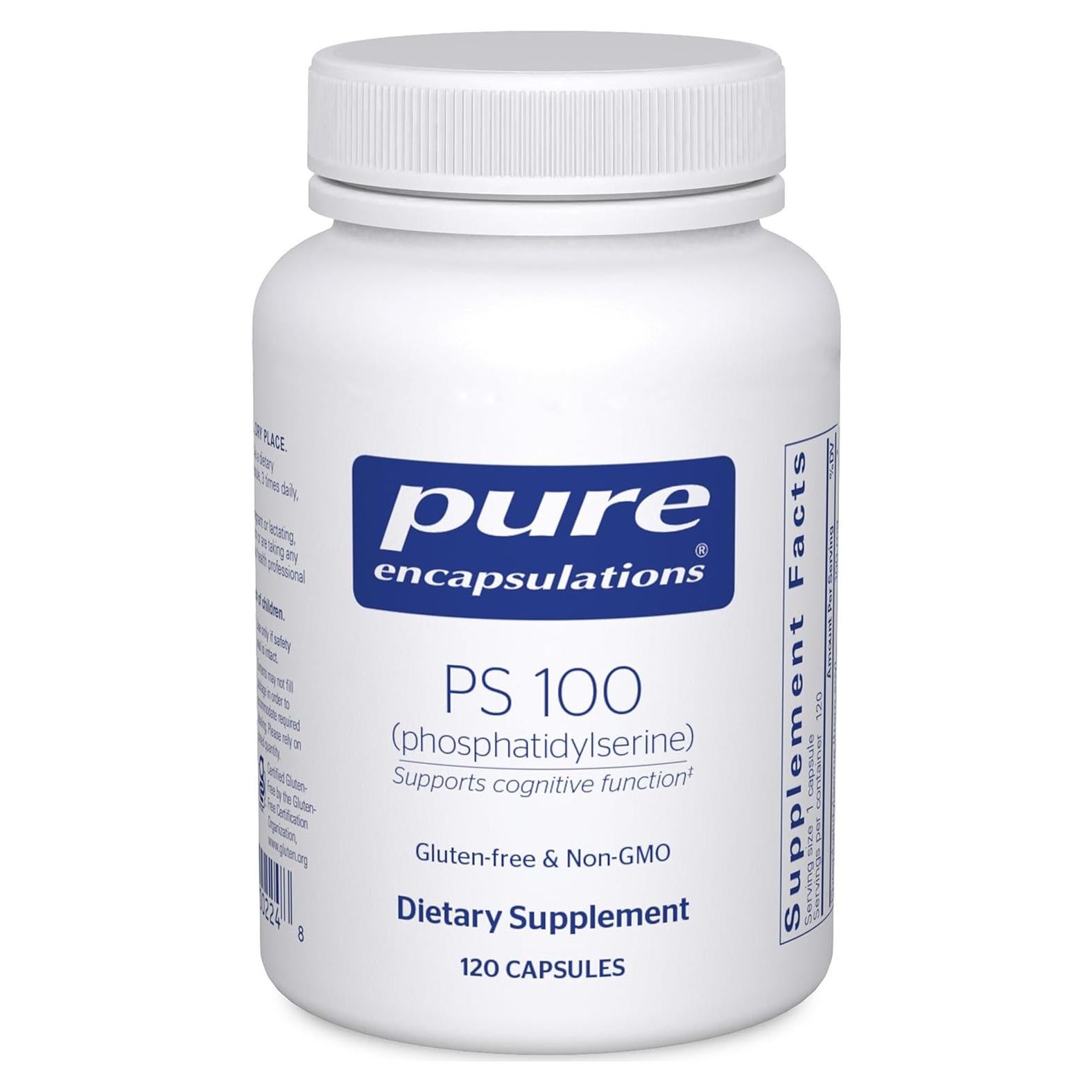 Suplemento Fosfatidilserina Pure Encapsulations 120 Cápsulas