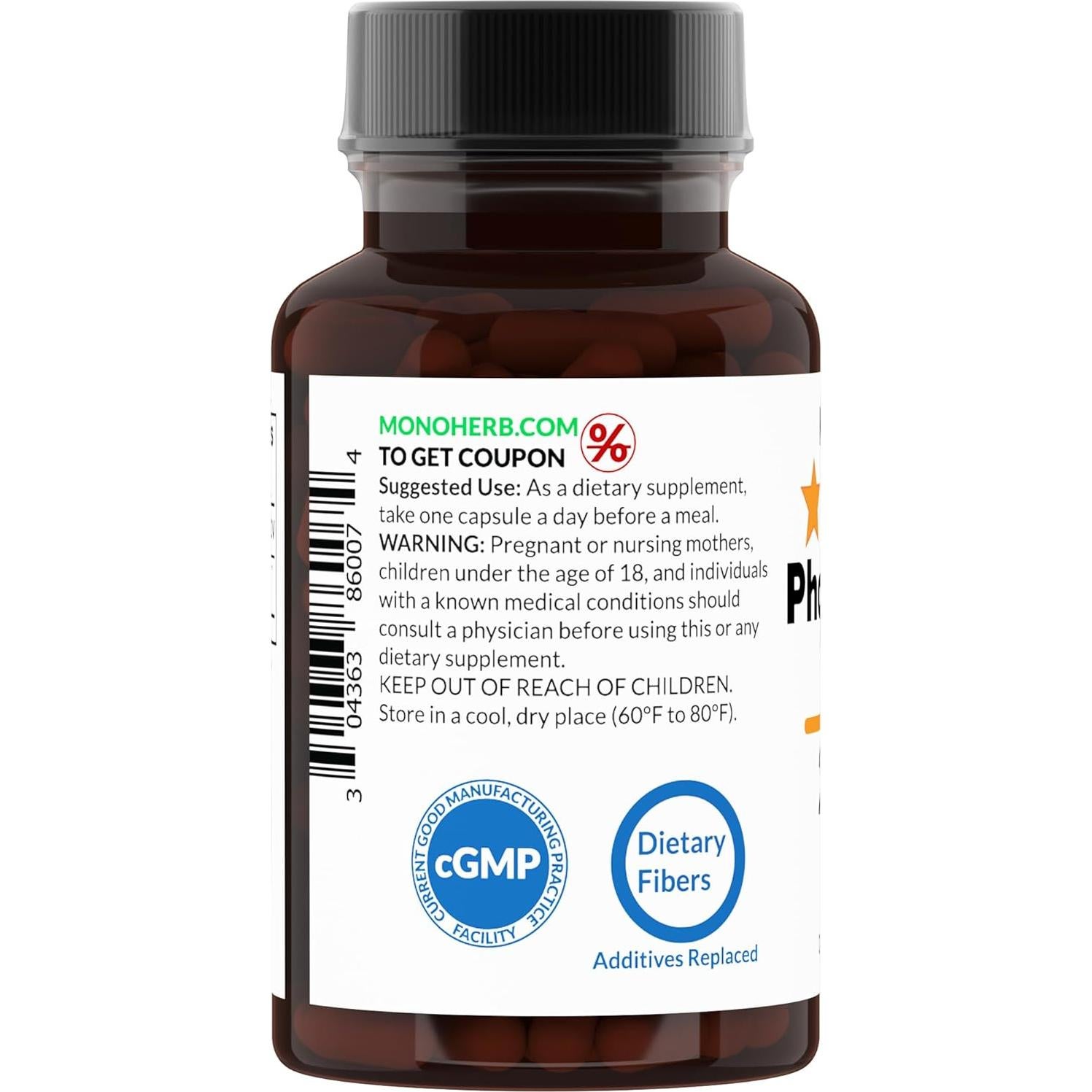 Fosfatidilserina 200 mg MONOHERB - 90 Cápsulas Veganas
