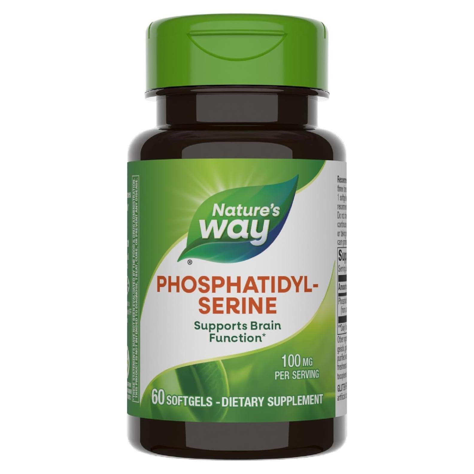 Fosfatidilserina Nature's Way 60 Gelatinas Blandas 100 mg