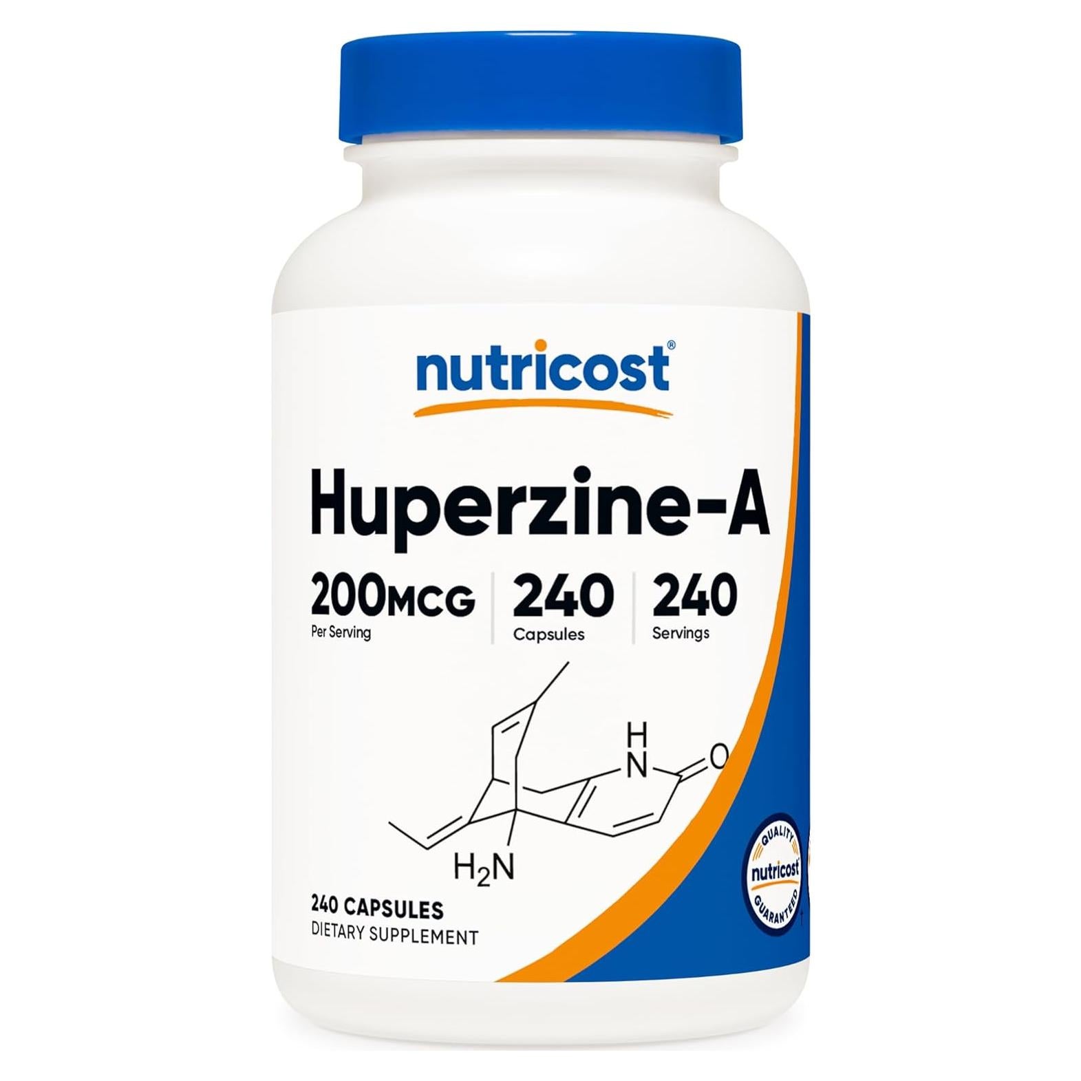 Cápsulas de Huperzina A Nutricost 200 mcg - 240 Unidades
