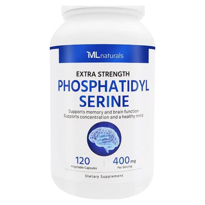 Fosfatidilserina 400 mg ML Naturals 120 Cápsulas Vegetales