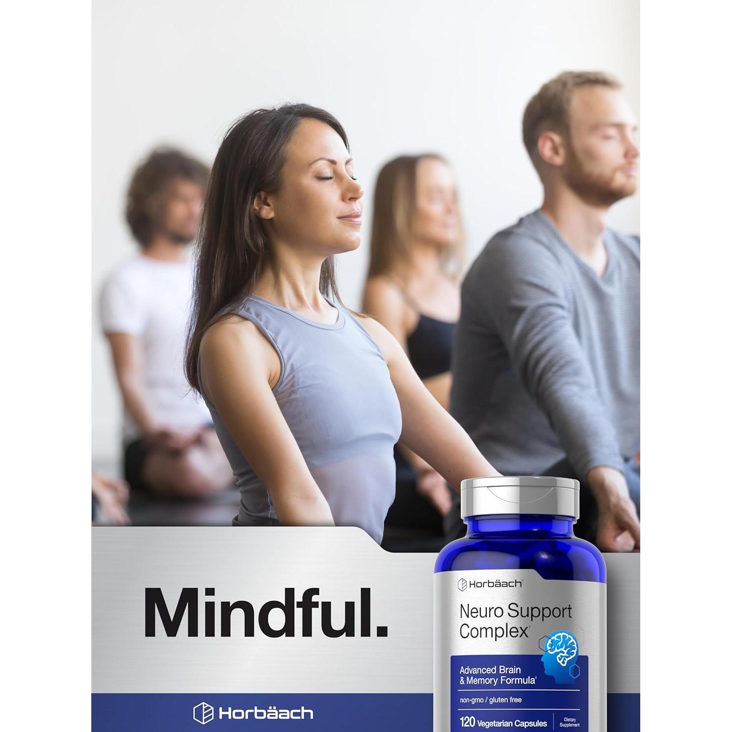 Suplemento Cerebral Horbaach NeuroGuard 120 Cápsulas Vegetariano