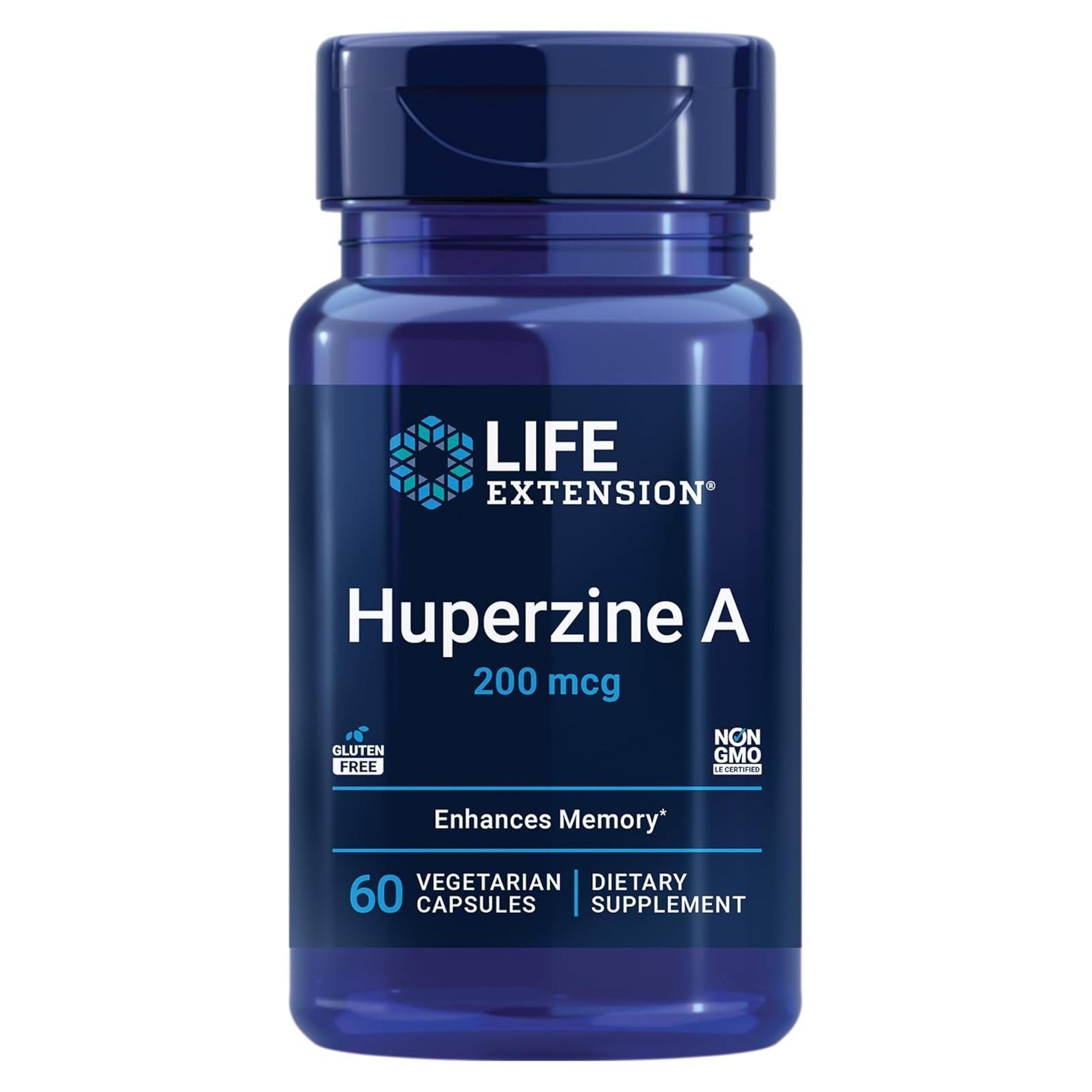 Huperzine A Life Extension 60 Cápsulas Vegetales Salud Cognitiva