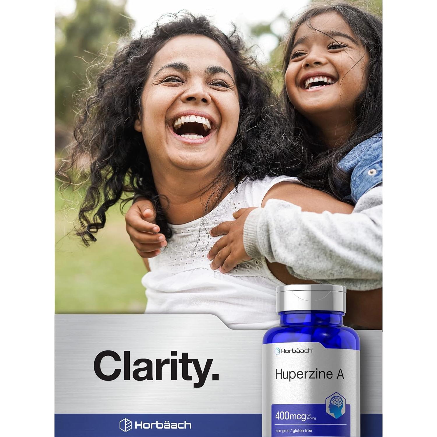 Huperzina A 400 mcg Horbaach | 180 Cápsulas Suplemento Natural