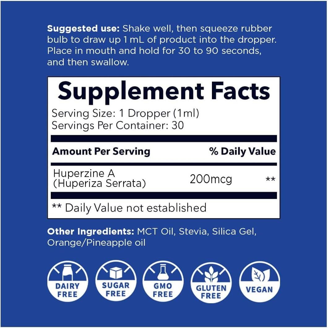 Suplemento Líquido Nano Huperzine A 6000mcg - Nanoceutical Solutions