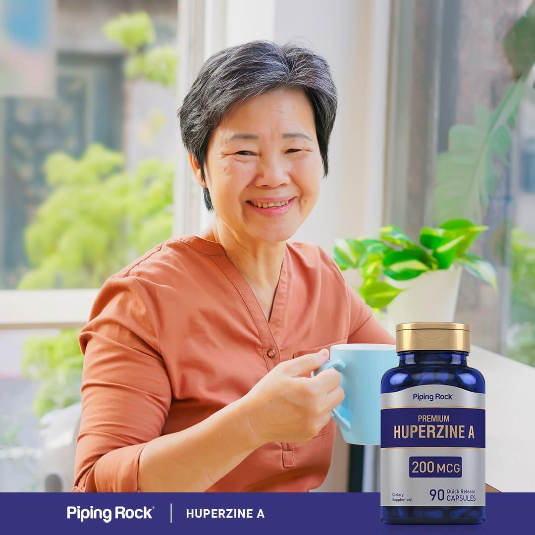 Suplemento Huperzina A Piping Rock 200 mcg 90 Cápsulas