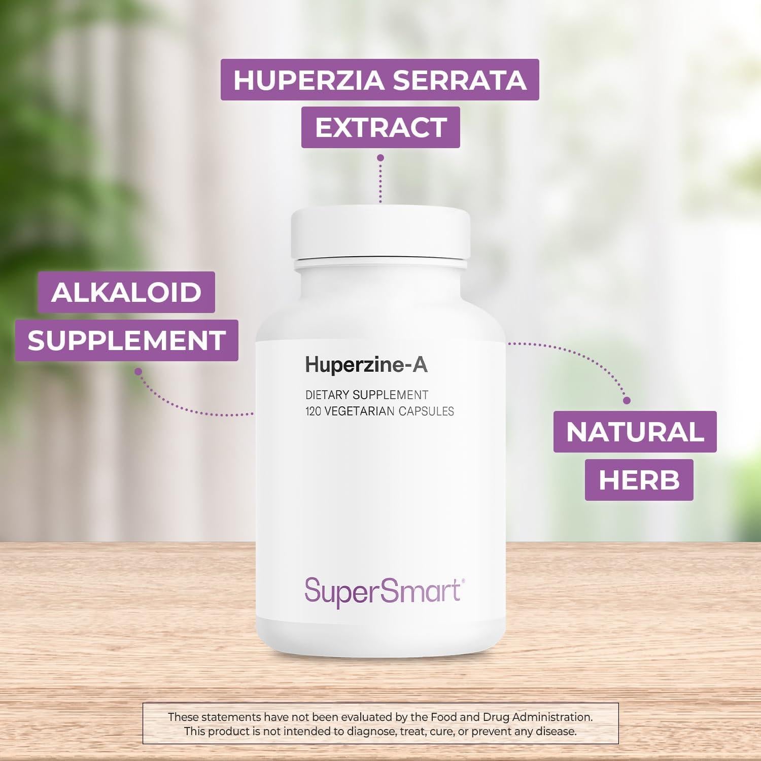 Suplemento Huperzina A 100 mcg Supersmart - 120 Cápsulas Veganas