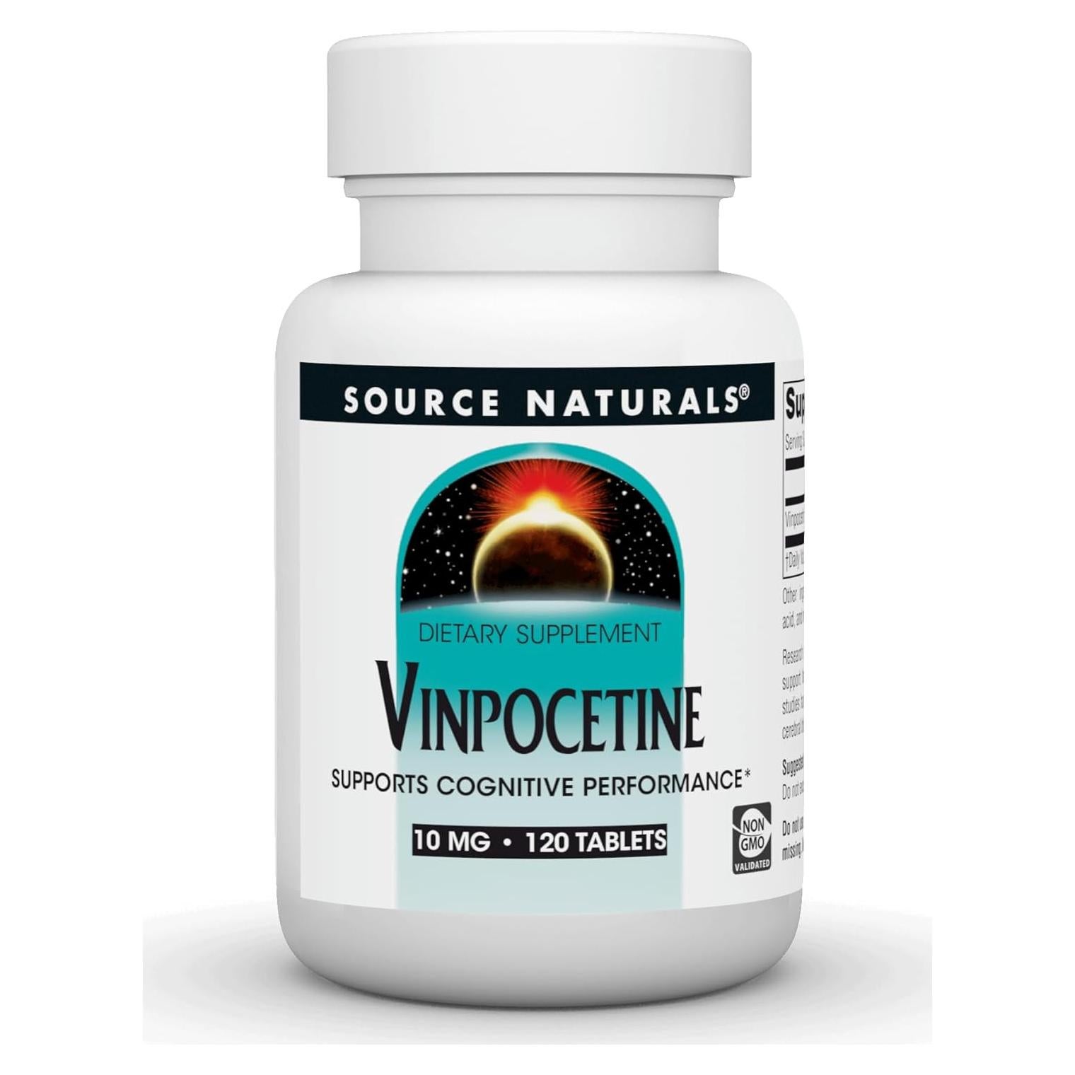 Tabletas de Vinpocetina Source Naturals 10 mg - 120 Unidades