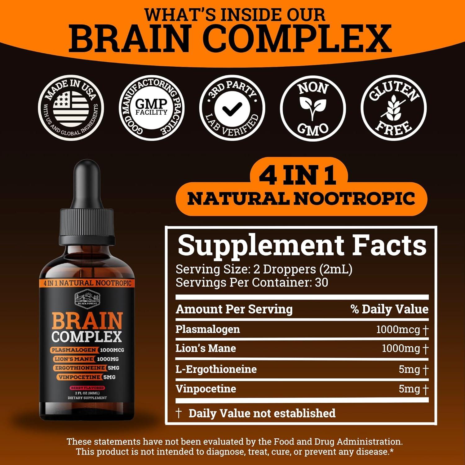 Suplemento Cerebral Addifocus 4-en-1 para Memoria 56.7g