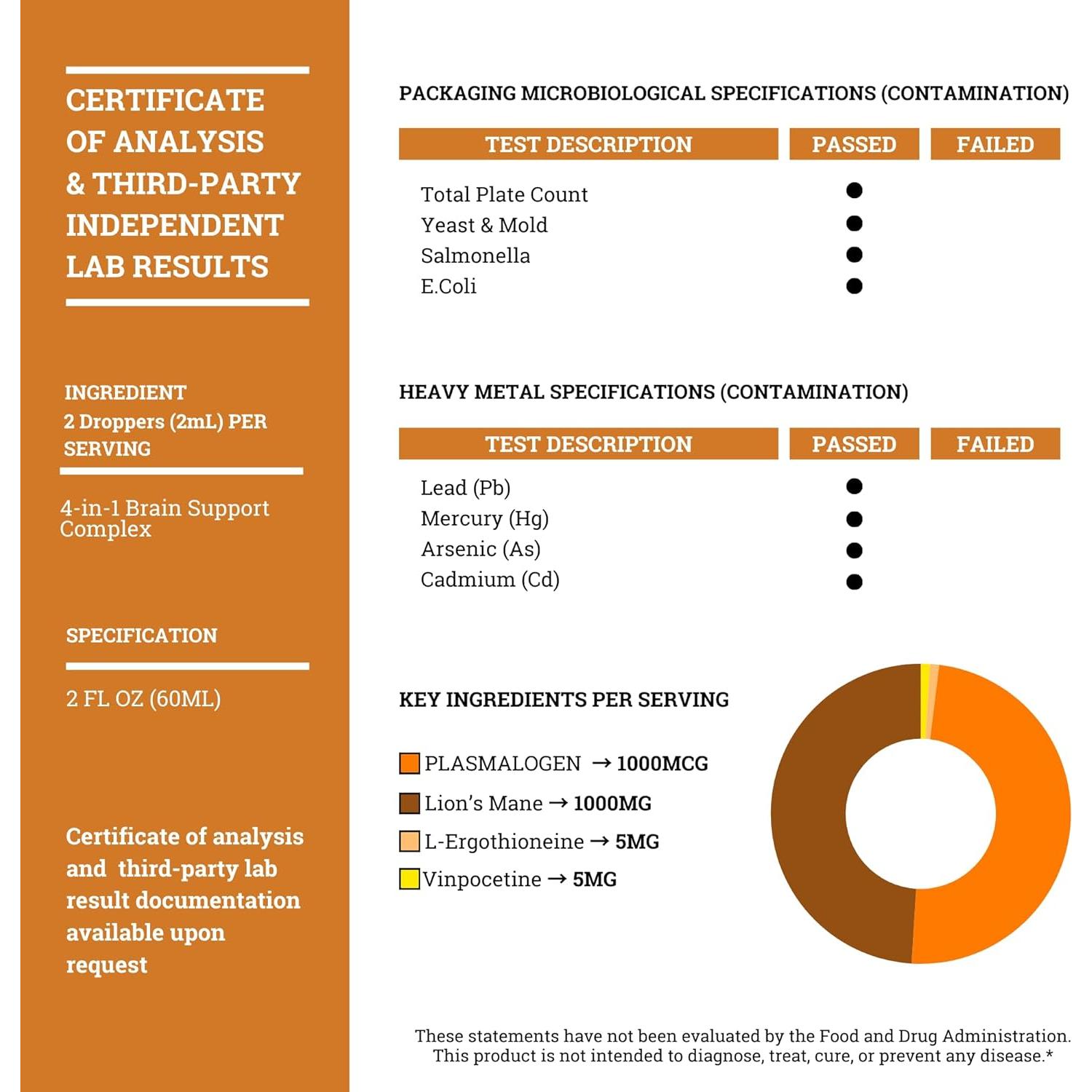 Suplemento Cerebral Addifocus 4-en-1 para Memoria 56.7g