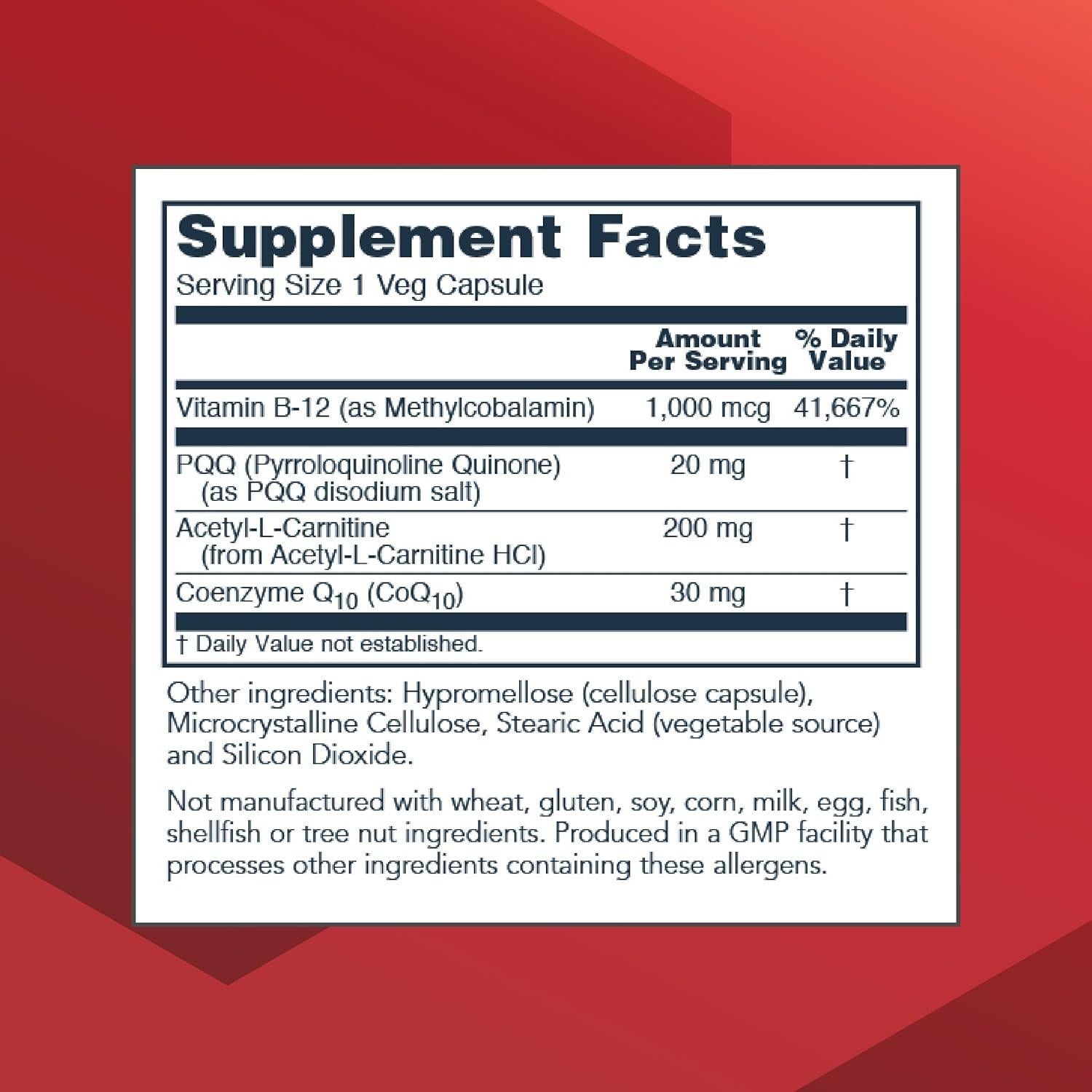 Suplemento PQQ Protocolo para el Equilibrio de Vida - 30 Cápsulas Veganas