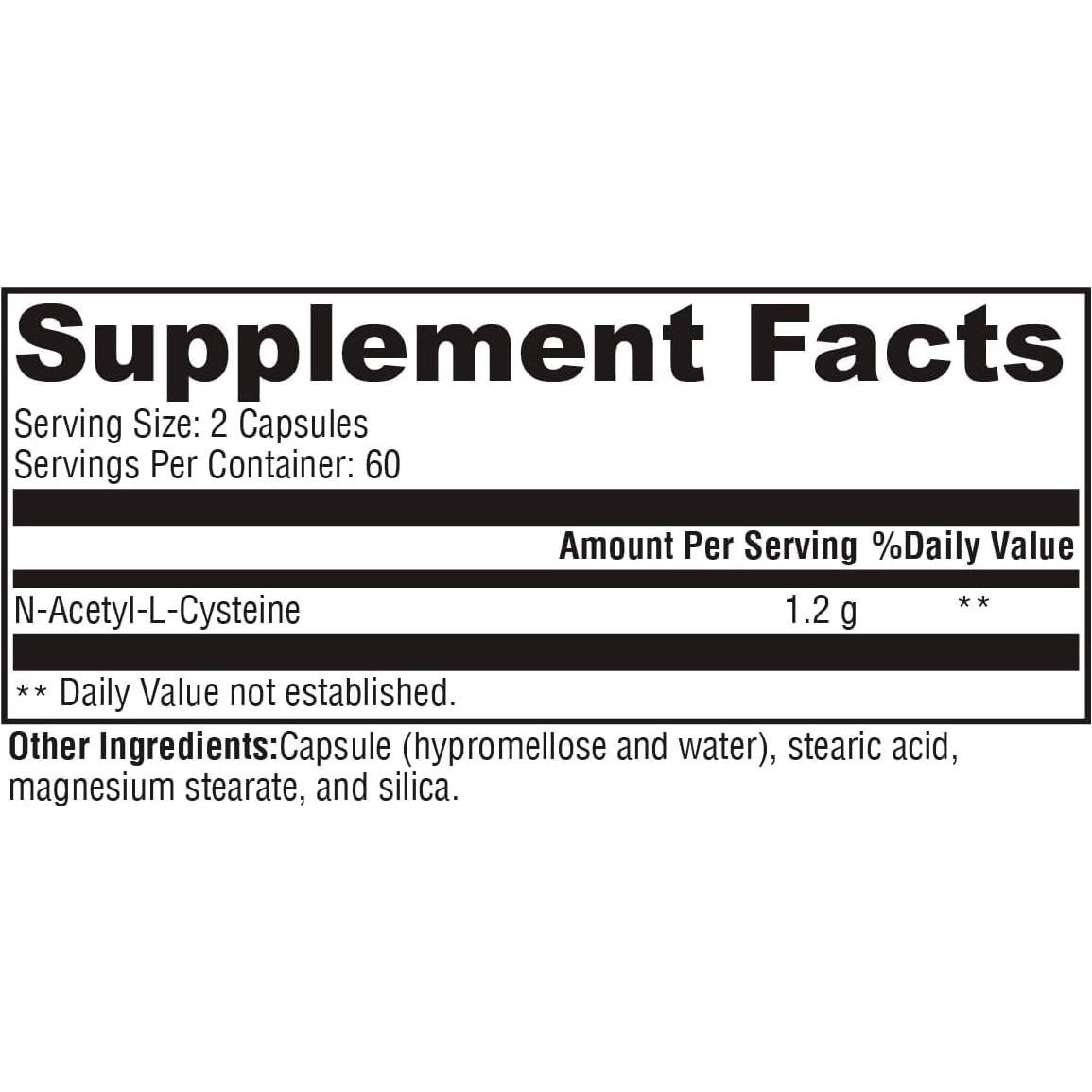 Suplemento N-Acetil-Cisteína 600mg Xymogen 120 Cápsulas