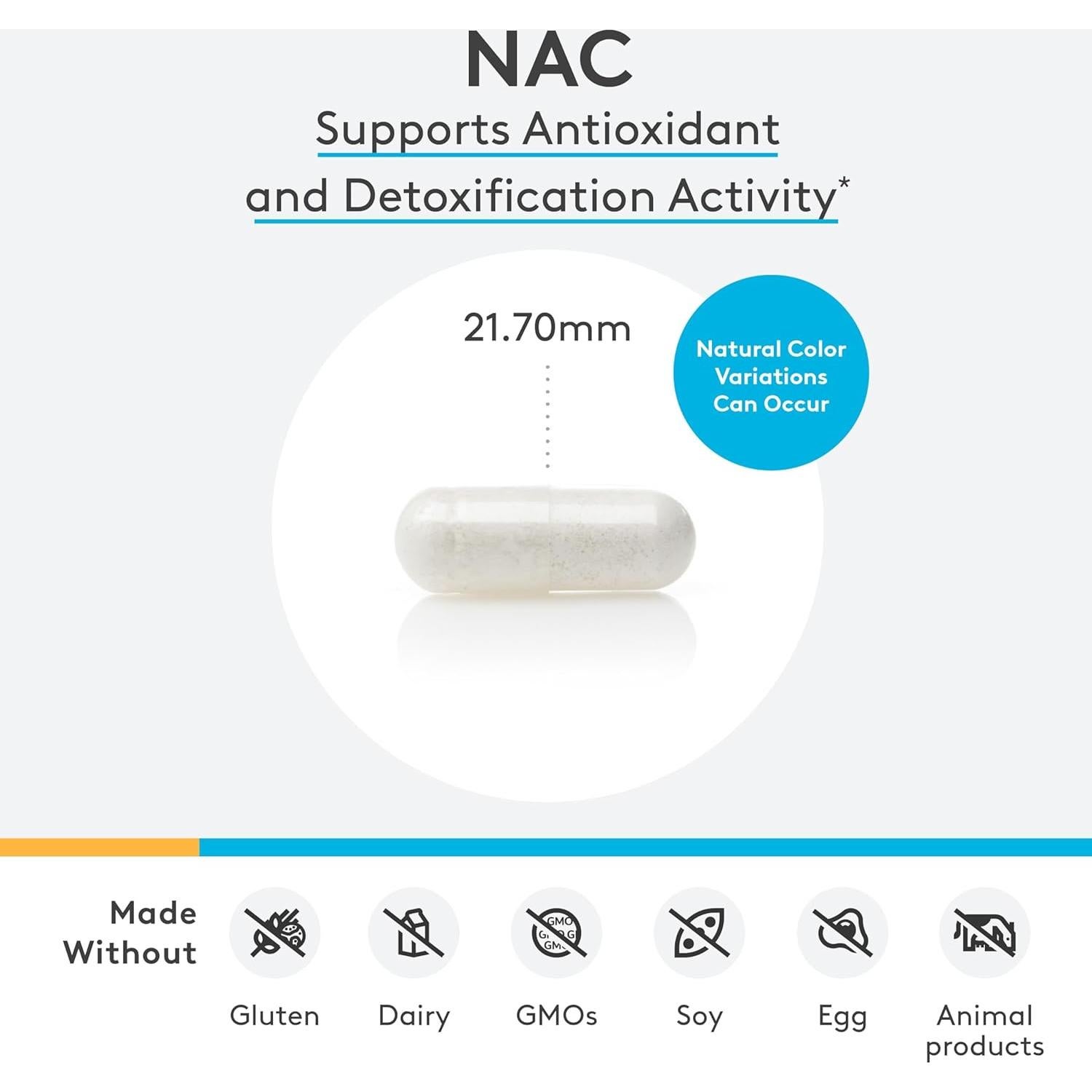 Suplemento N-Acetil-Cisteína 600mg Xymogen 120 Cápsulas