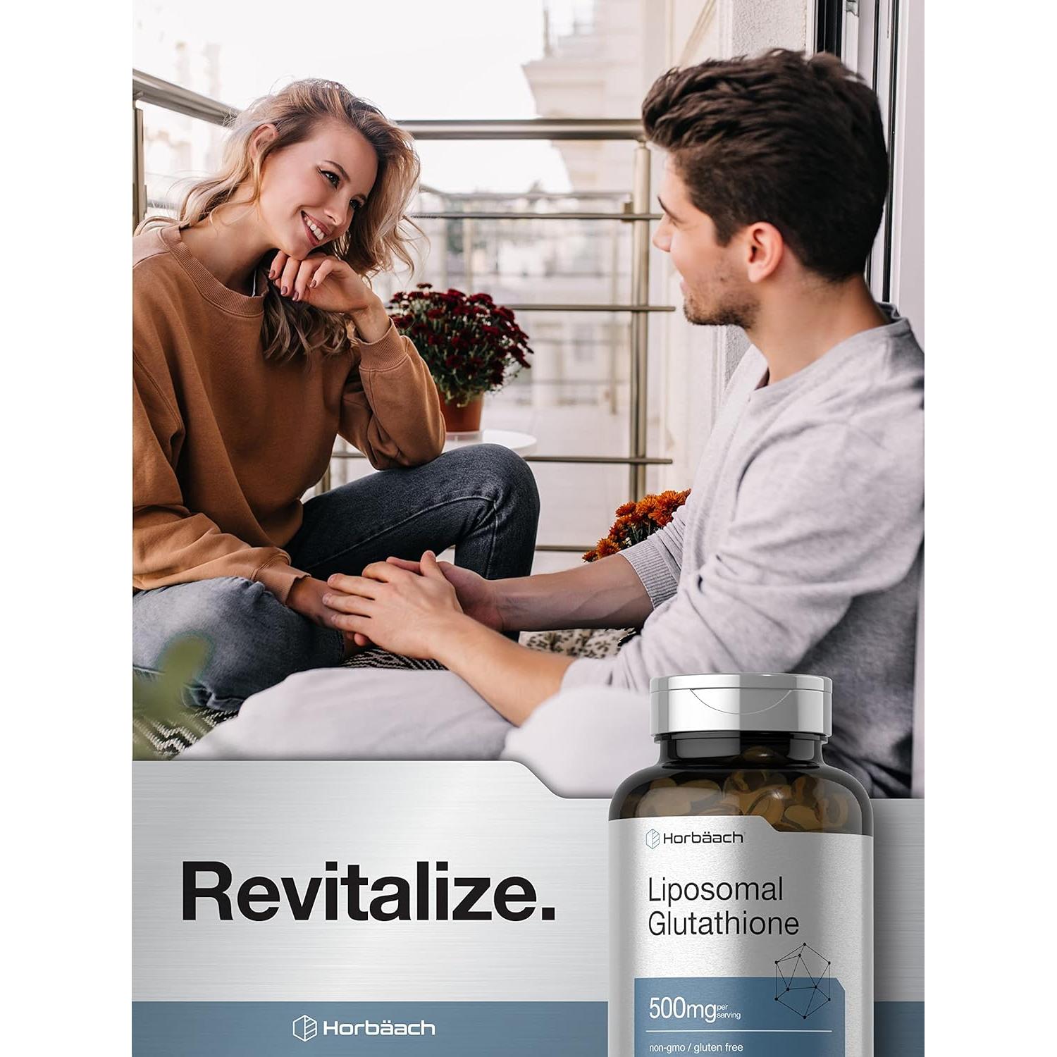 Suplemento de Glutatión Liposomal Horbaach 500mg 90 Softgels