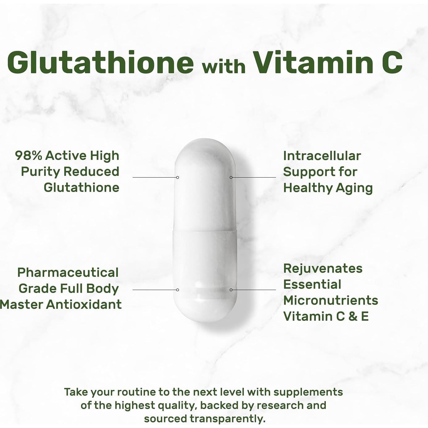 Suplemento de Glutati&oacute;n 1000mg + Vitamina C 500mg - Eagleshine