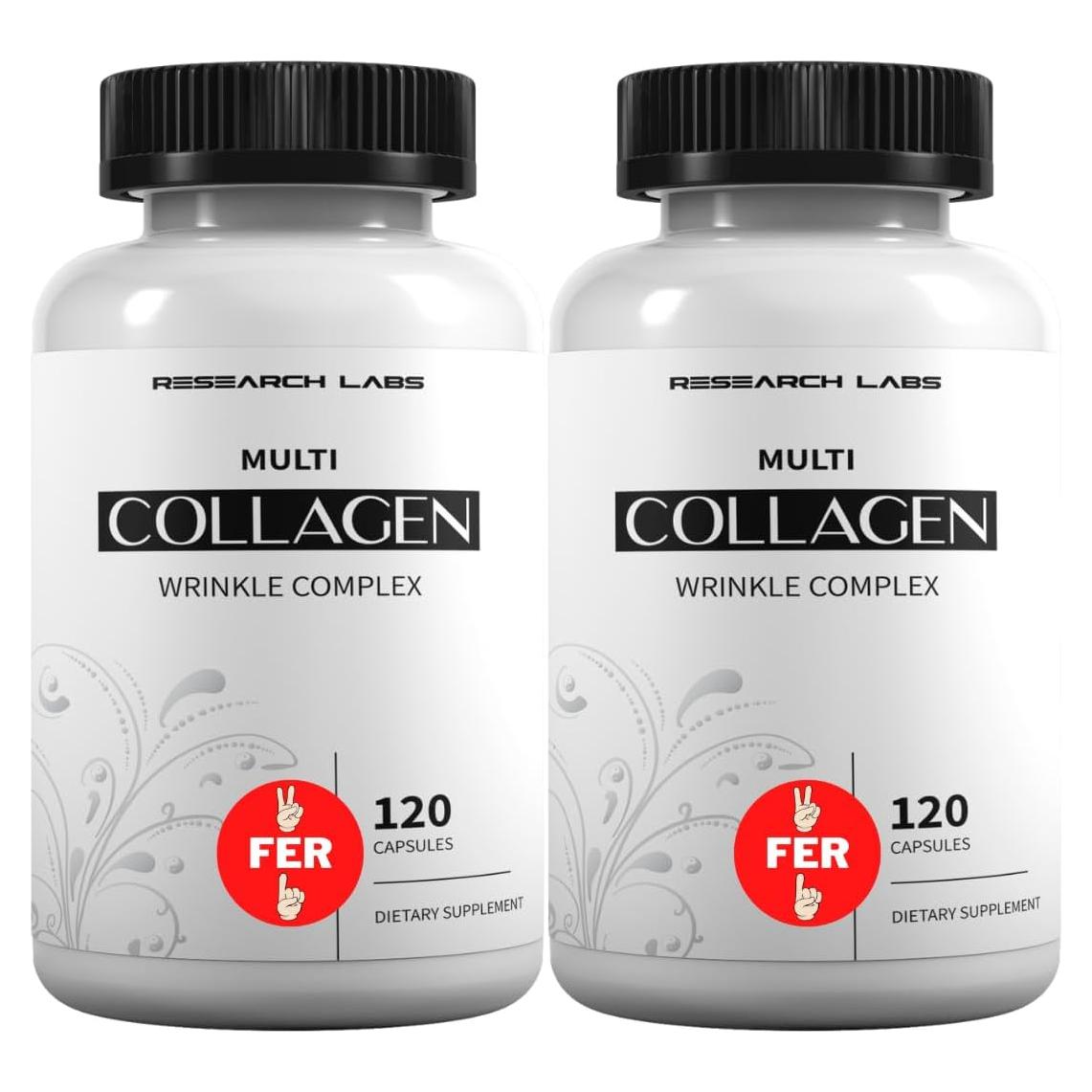 Suplemento de Colágeno Hidrolizado 240 Cápsulas 6000 mg - Investigación Laboratorios