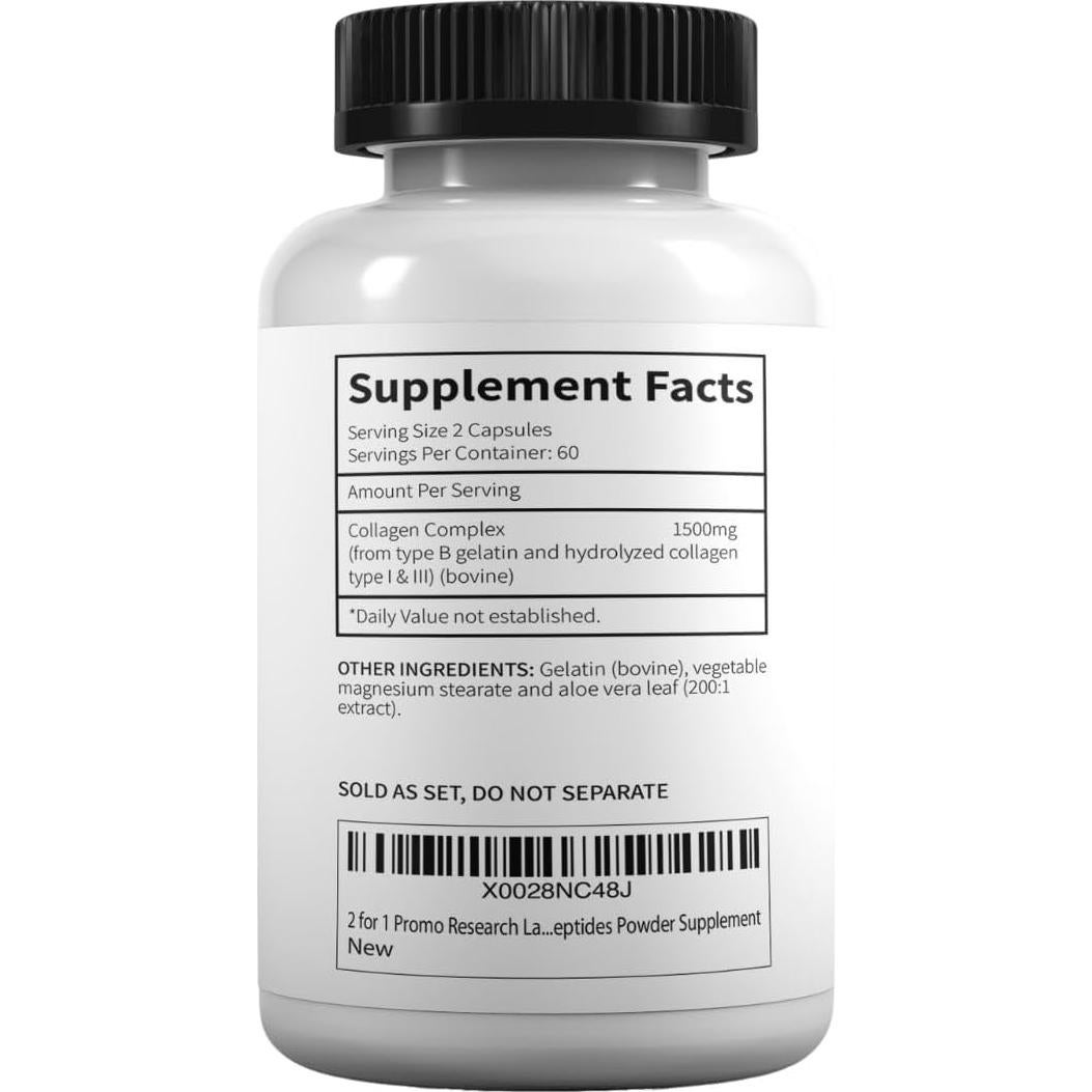 Suplemento de Colágeno Hidrolizado 240 Cápsulas 6000 mg - Investigación Laboratorios