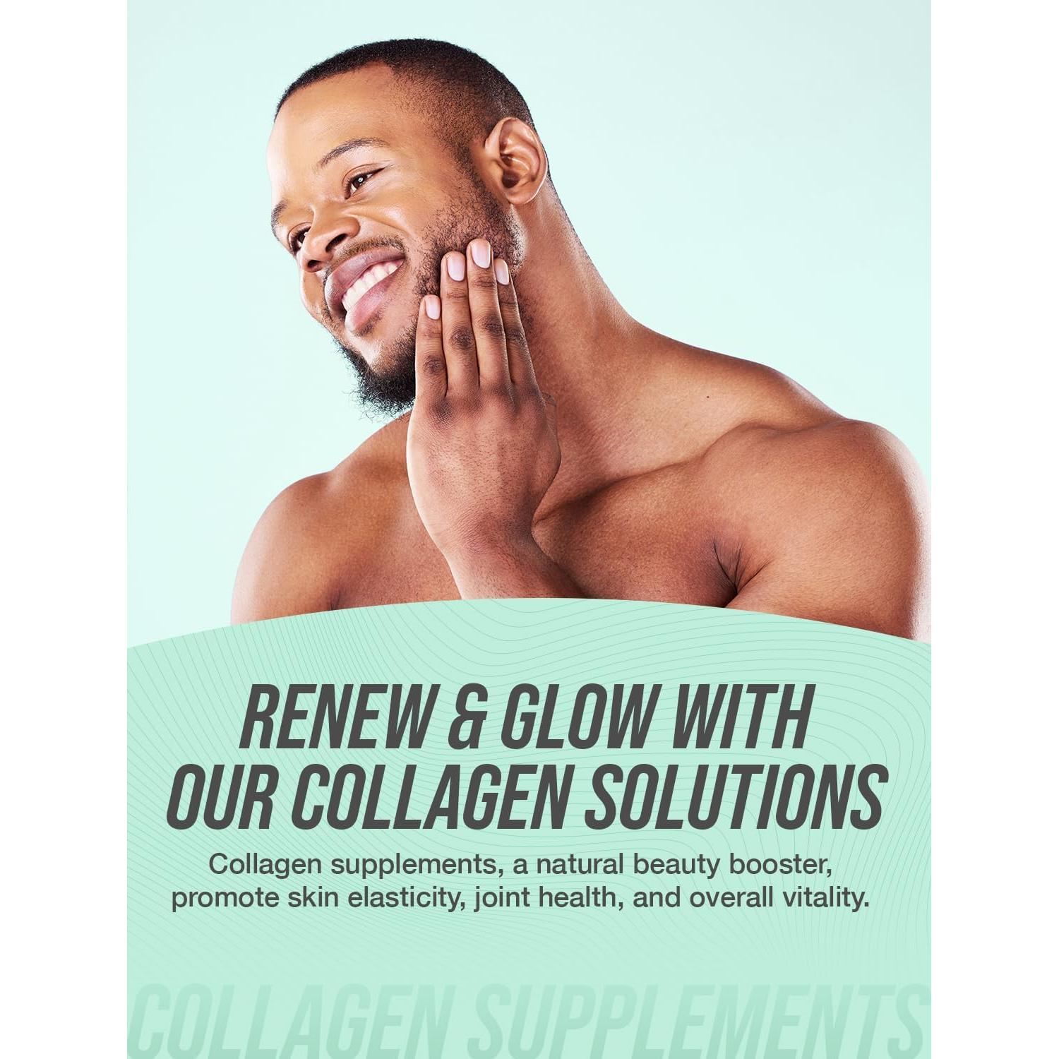 Polvo de Colágeno Porcino BulkSupplements 500g Hidrolizado