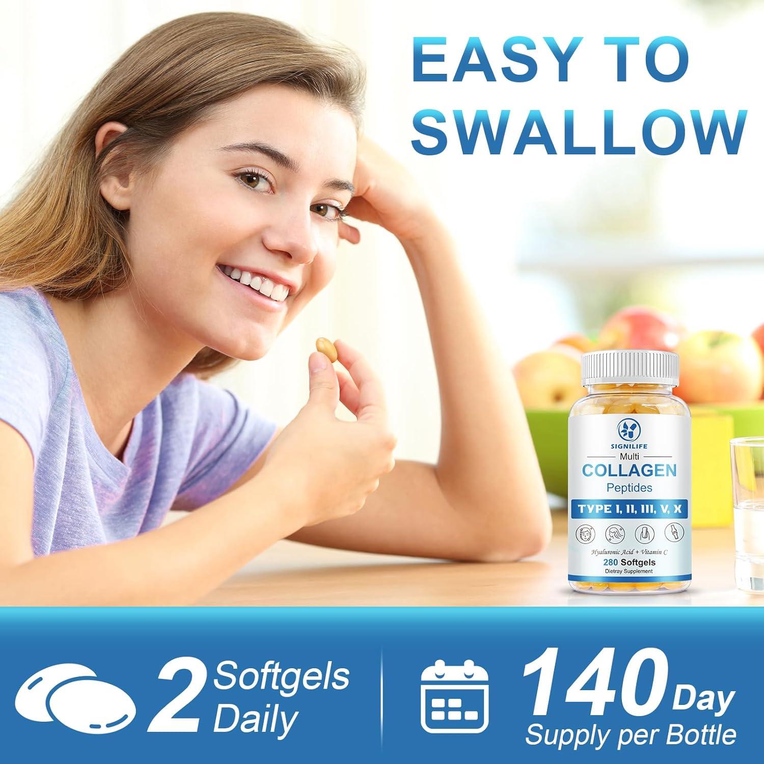 Péptidos de colágeno hidrolizado SIGNILIFE 280 geles blandos