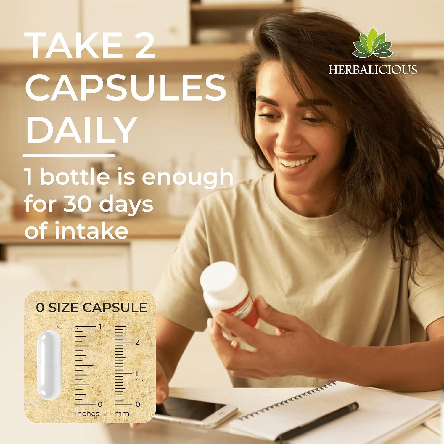 Colágeno Bovino HERBALICIOUS 100 Cápsulas - Soporte Articular