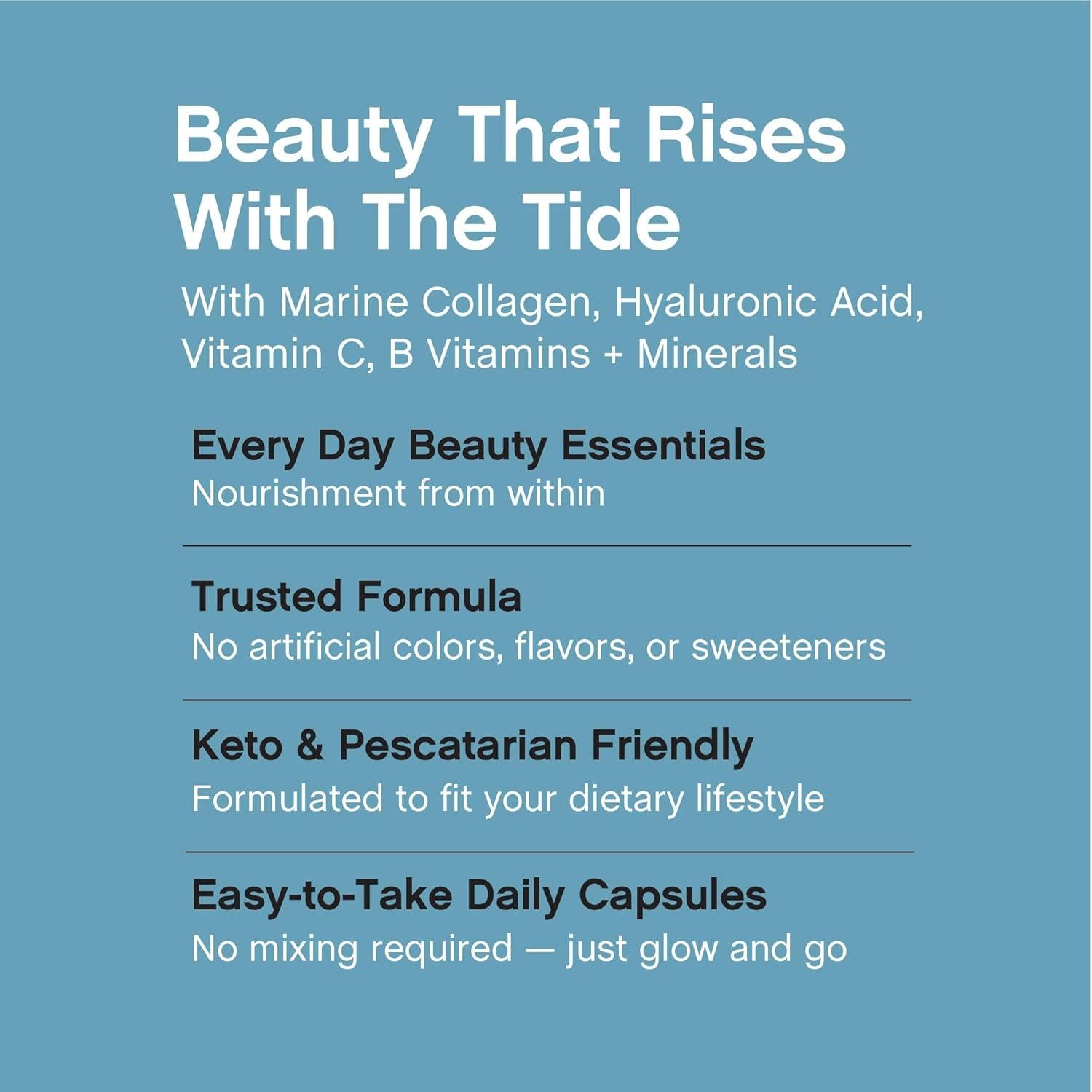 NeoCell Péptidos de Colágeno Marino 300 Cápsulas con Ácido Hialurónico