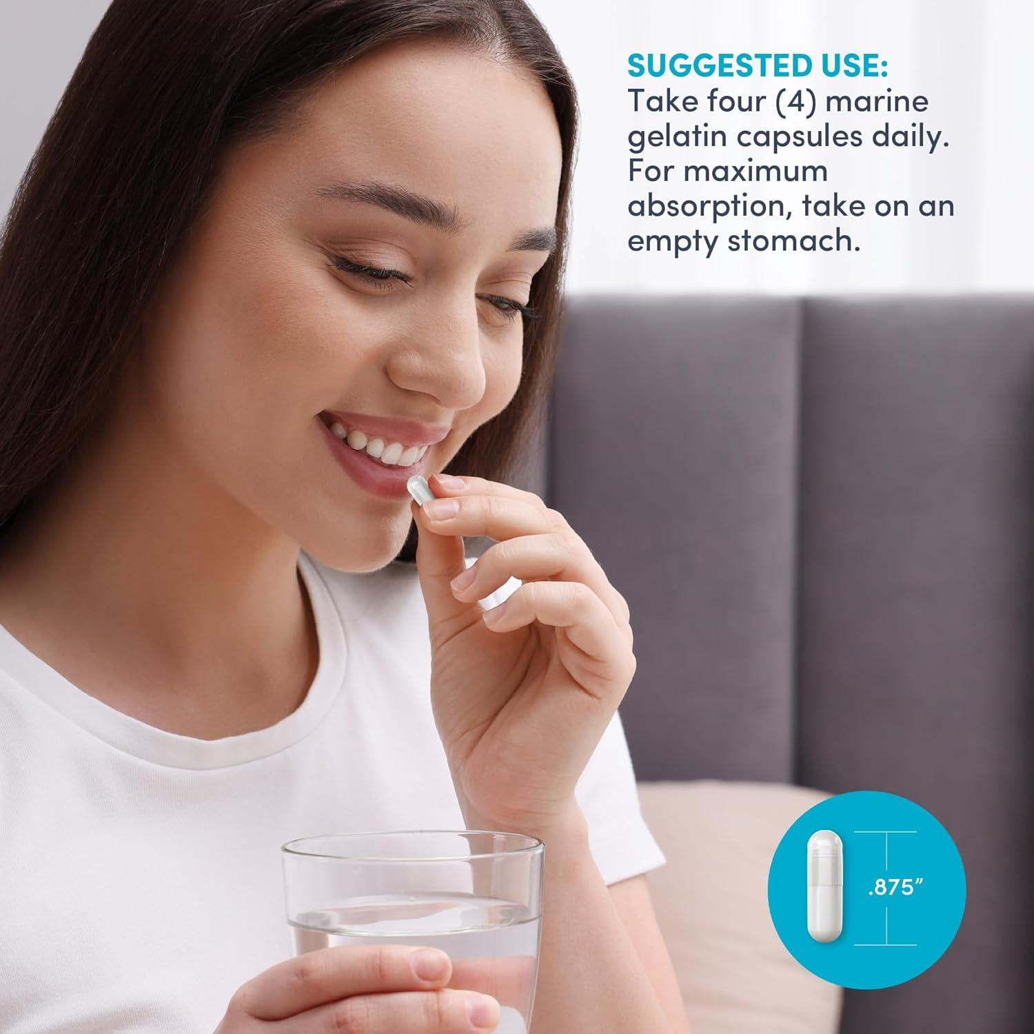 Colágeno Marino NeoCell 120 Cápsulas Tipo 1 y 3 con Ácido Hialurónico