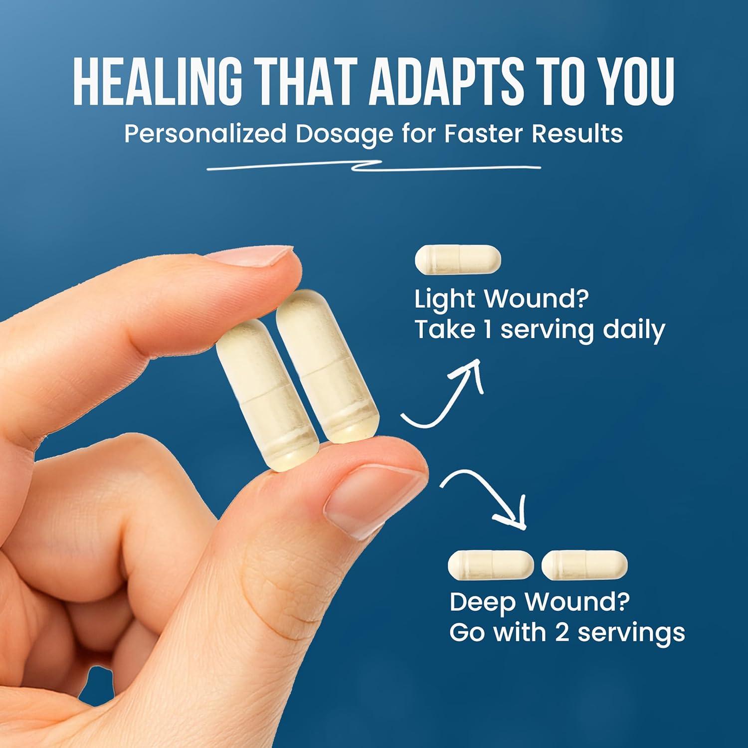 Suplemento de Colágeno Cuidado de Heridas Plus - 90 Cápsulas