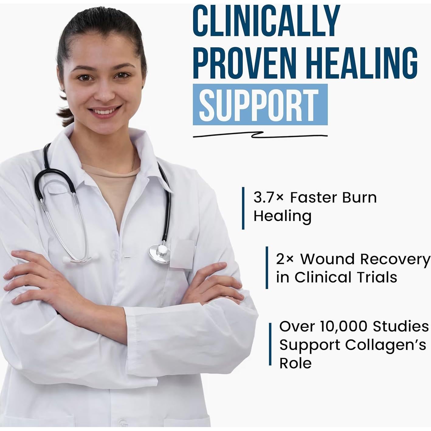 Suplemento de Colágeno Cuidado de Heridas Plus - 90 Cápsulas