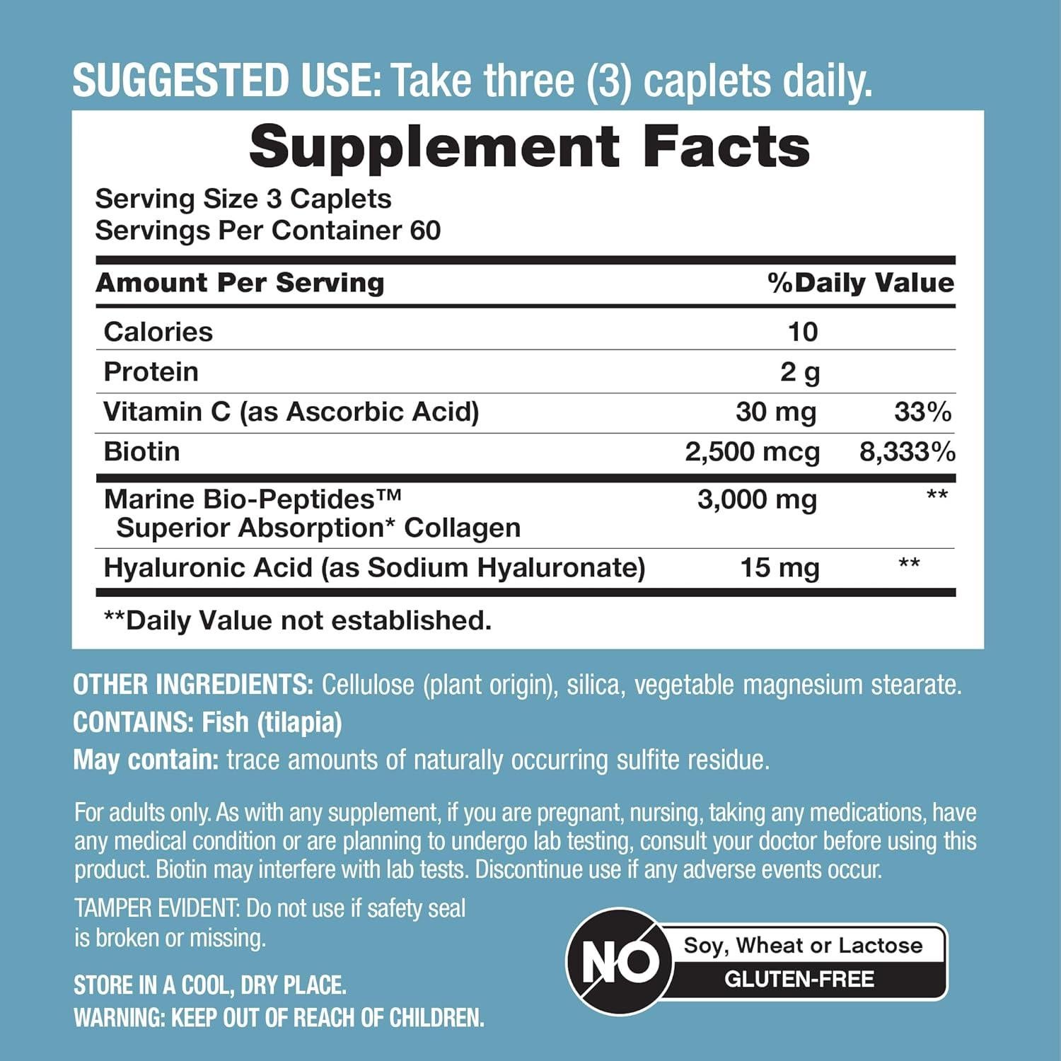 Suplemento de Colágeno Marino NeoCell 180 Tabletas 3000 mg