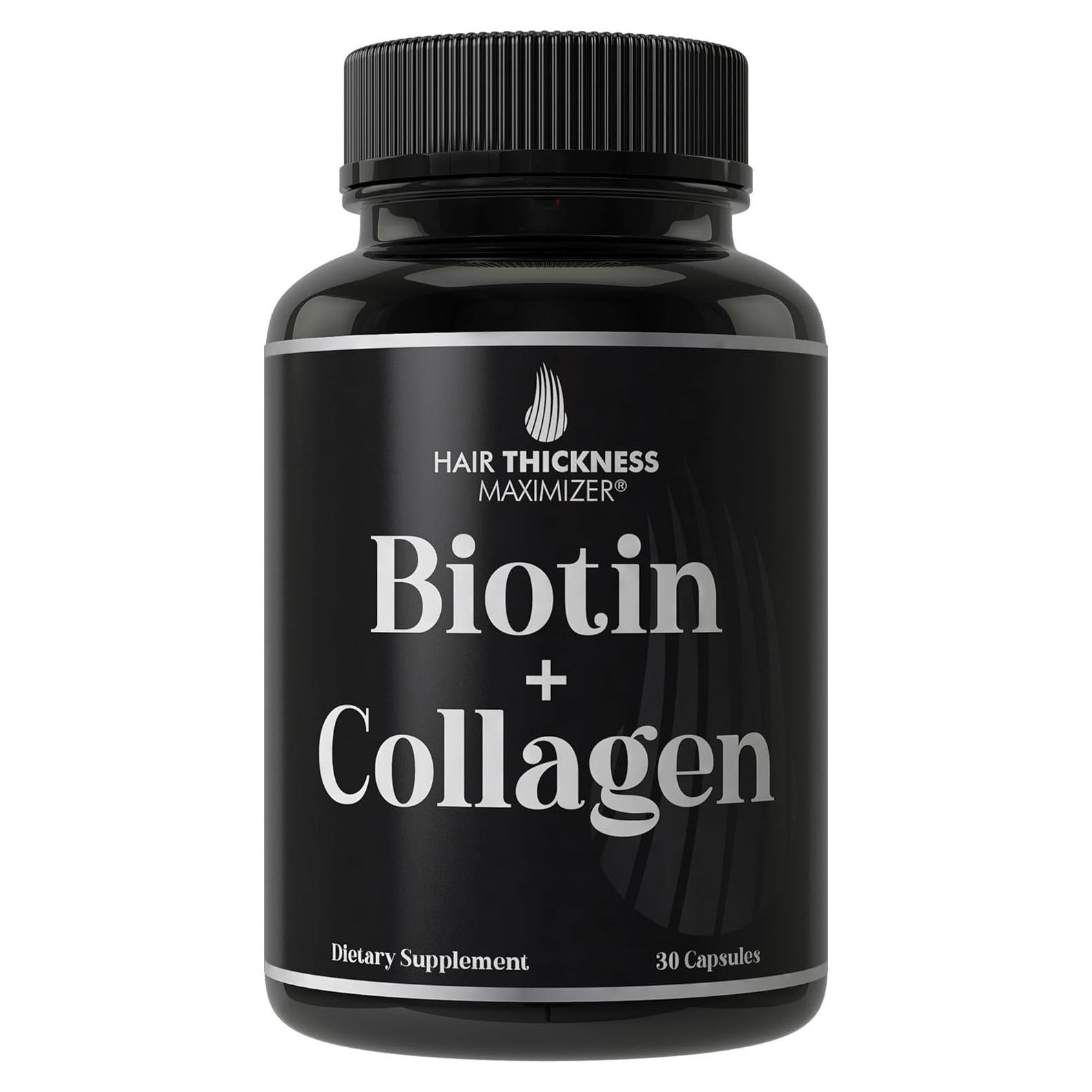 Suplemento de Biotina y Colágeno Hair Thickness Maximizer 10,000mcg