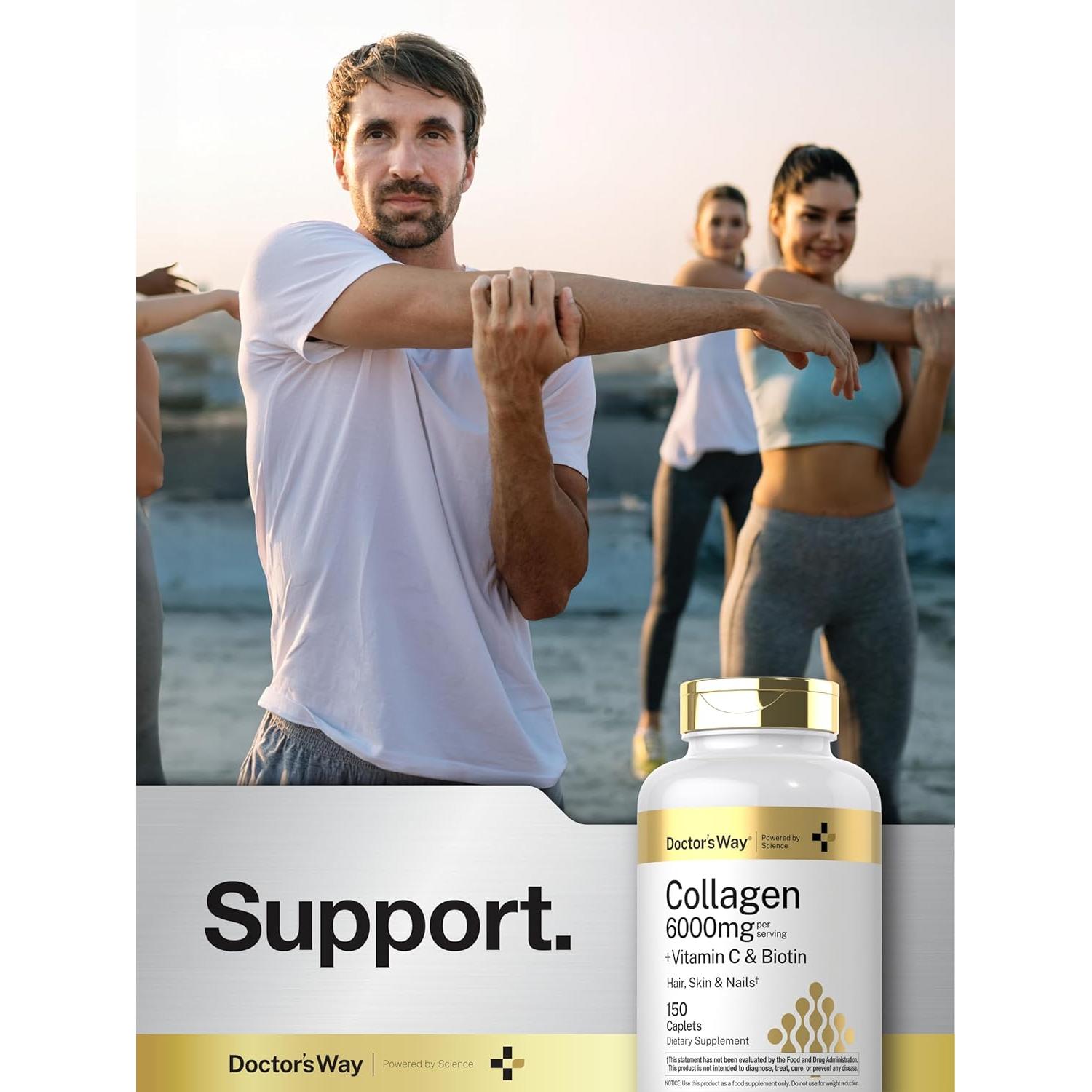 Colágeno Doctor's Way 150 Tabletas con Vitamina C y Biotina