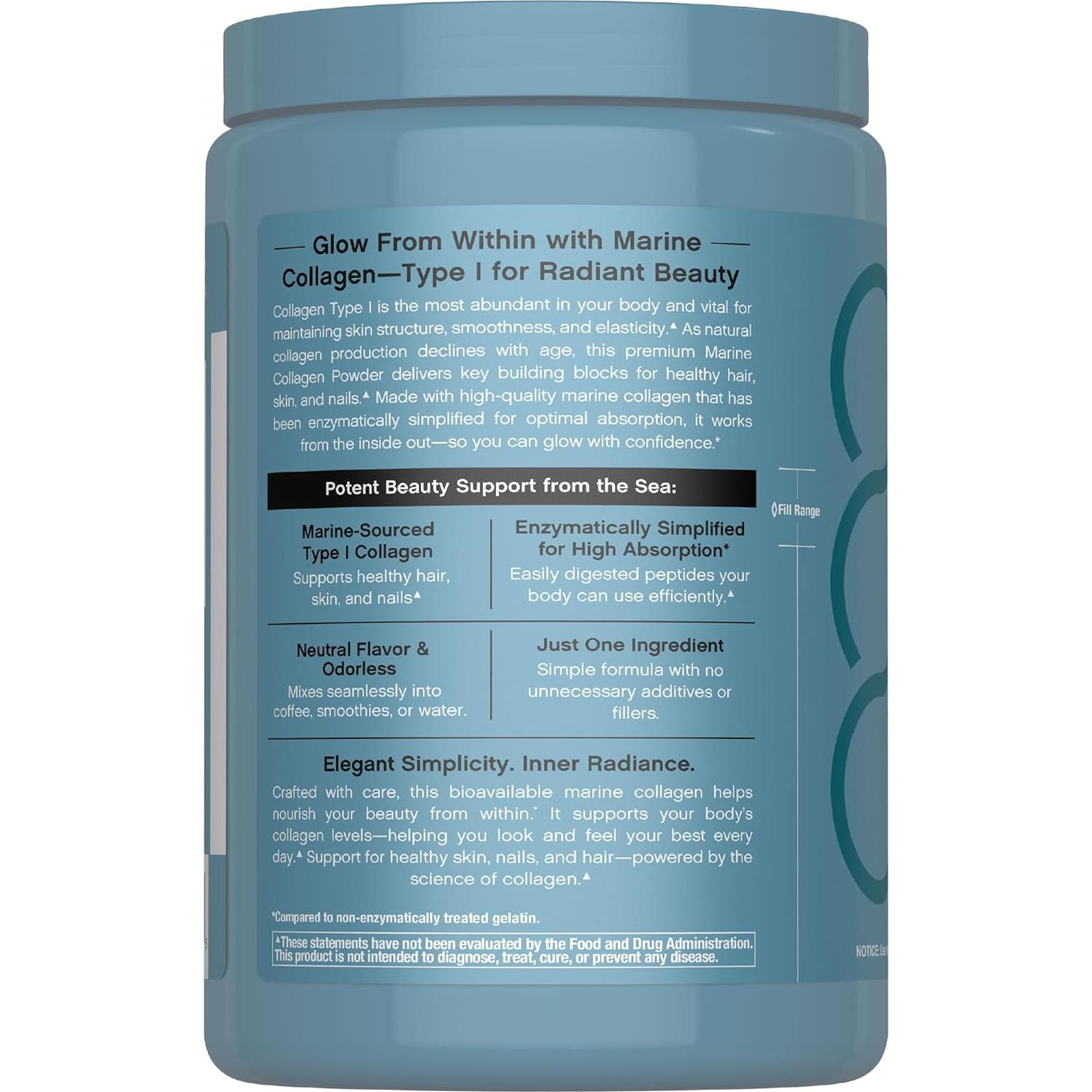 NeoCell Colágeno Marino Pétidos en Polvo 227 g Sin Sabor