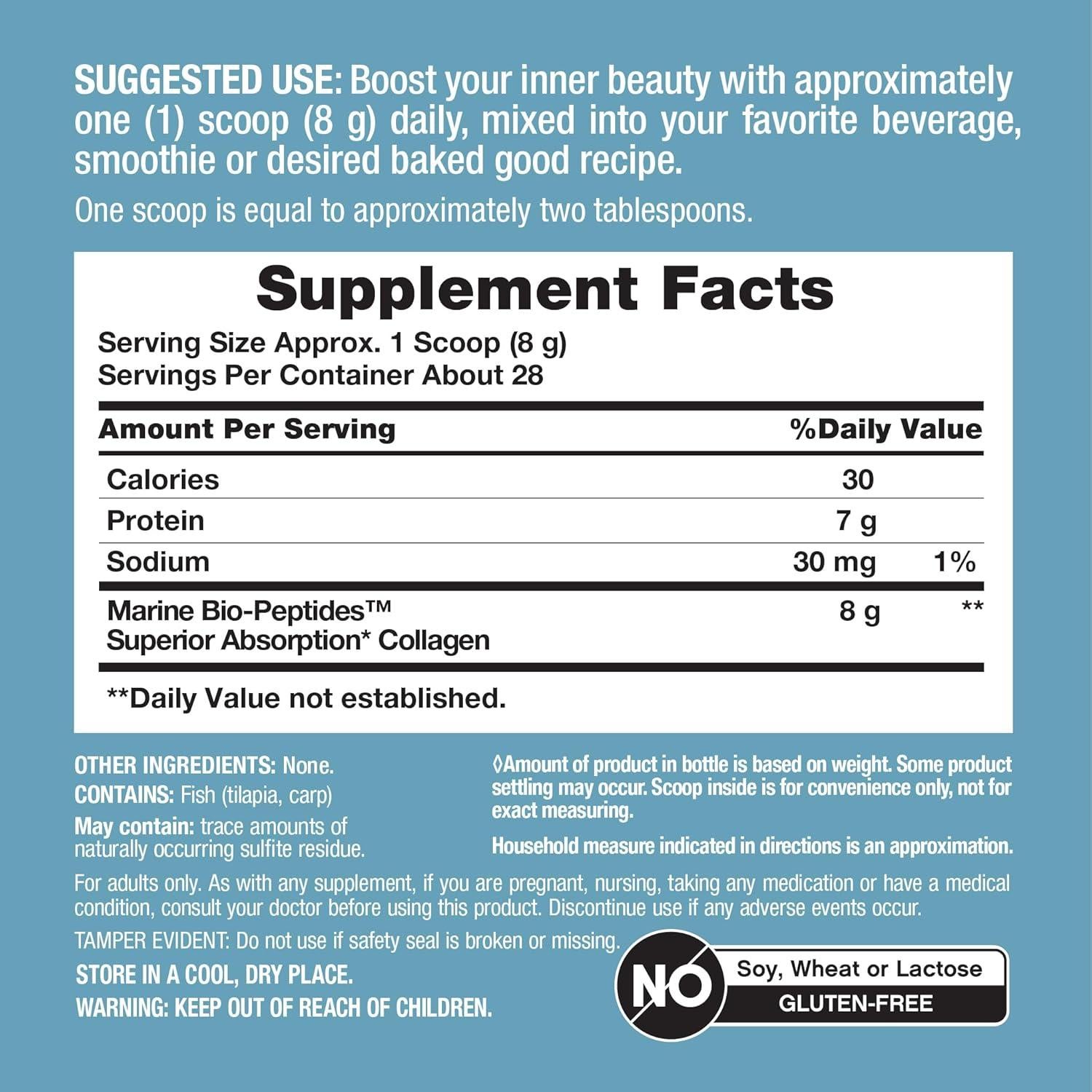 NeoCell Colágeno Marino Pétidos en Polvo 227 g Sin Sabor