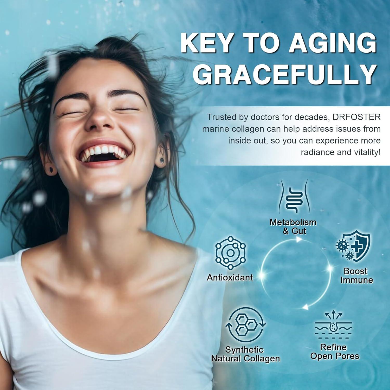 Péptidos de Colágeno Marino DRFOSTER en Polvo 35 Porciones