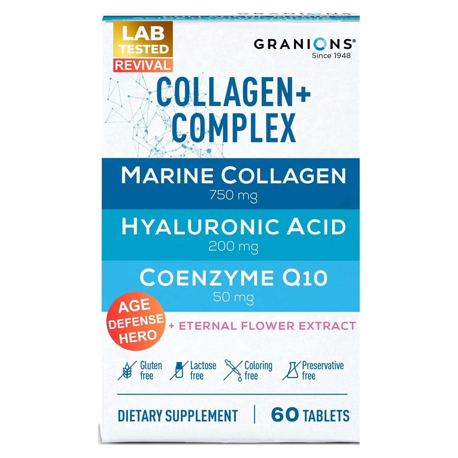 Suplemento de Colágeno Marino Granions 60 Tabletas 200mg