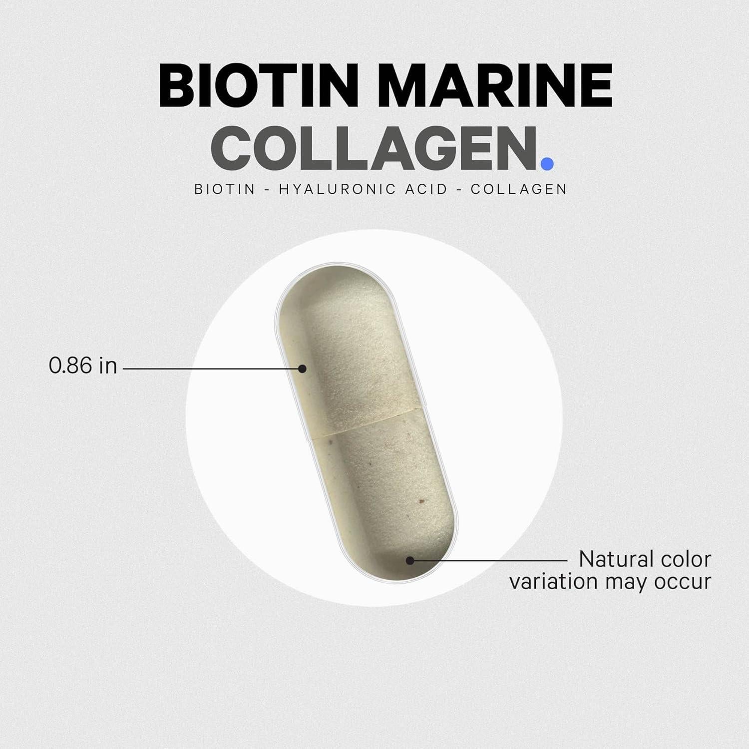 Codeage Colágeno Marino Biotina 120 Cápsulas - Tipo I y III