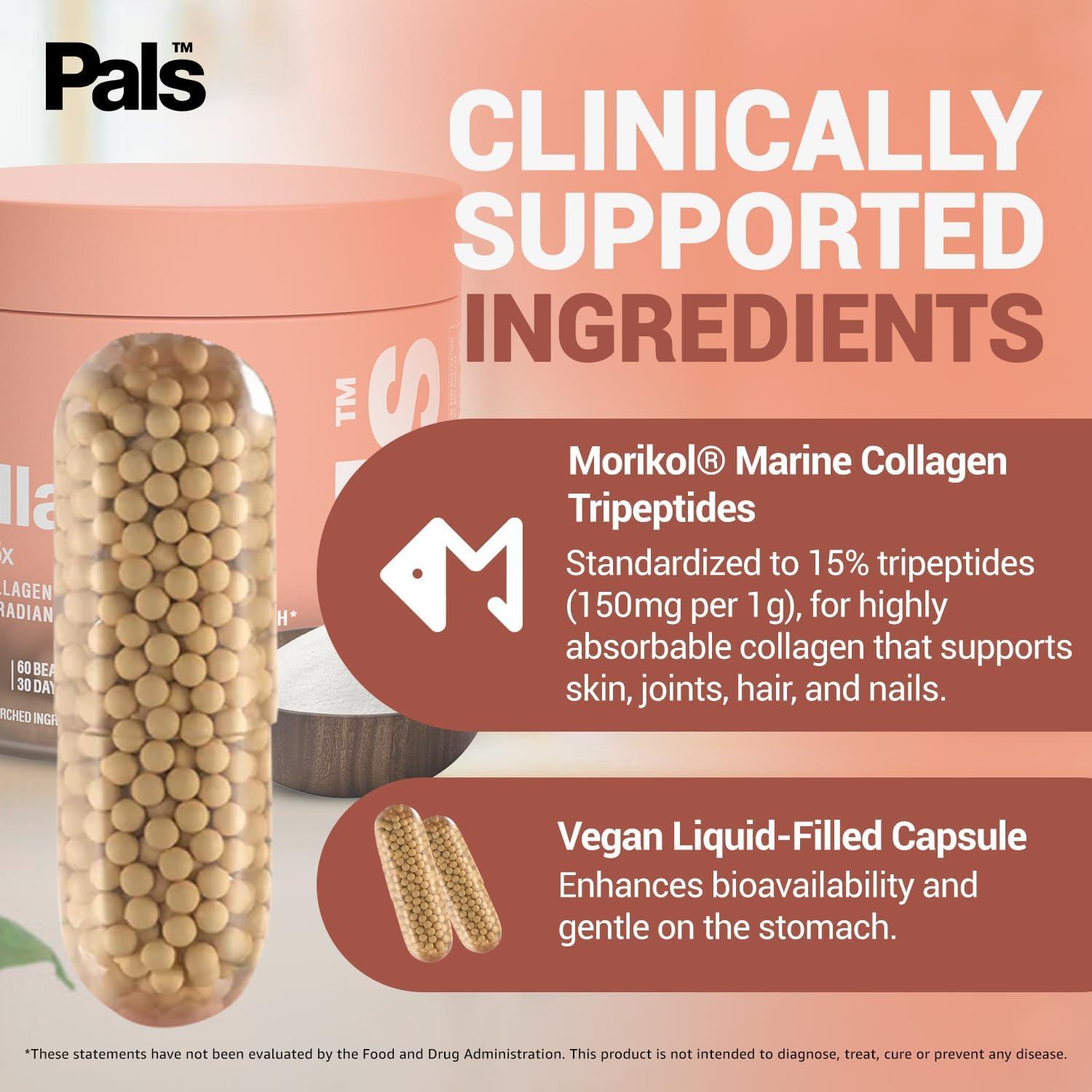 Cápsulas de Colágeno Marino Pals 15x 30 Días Salud Piel Cabello