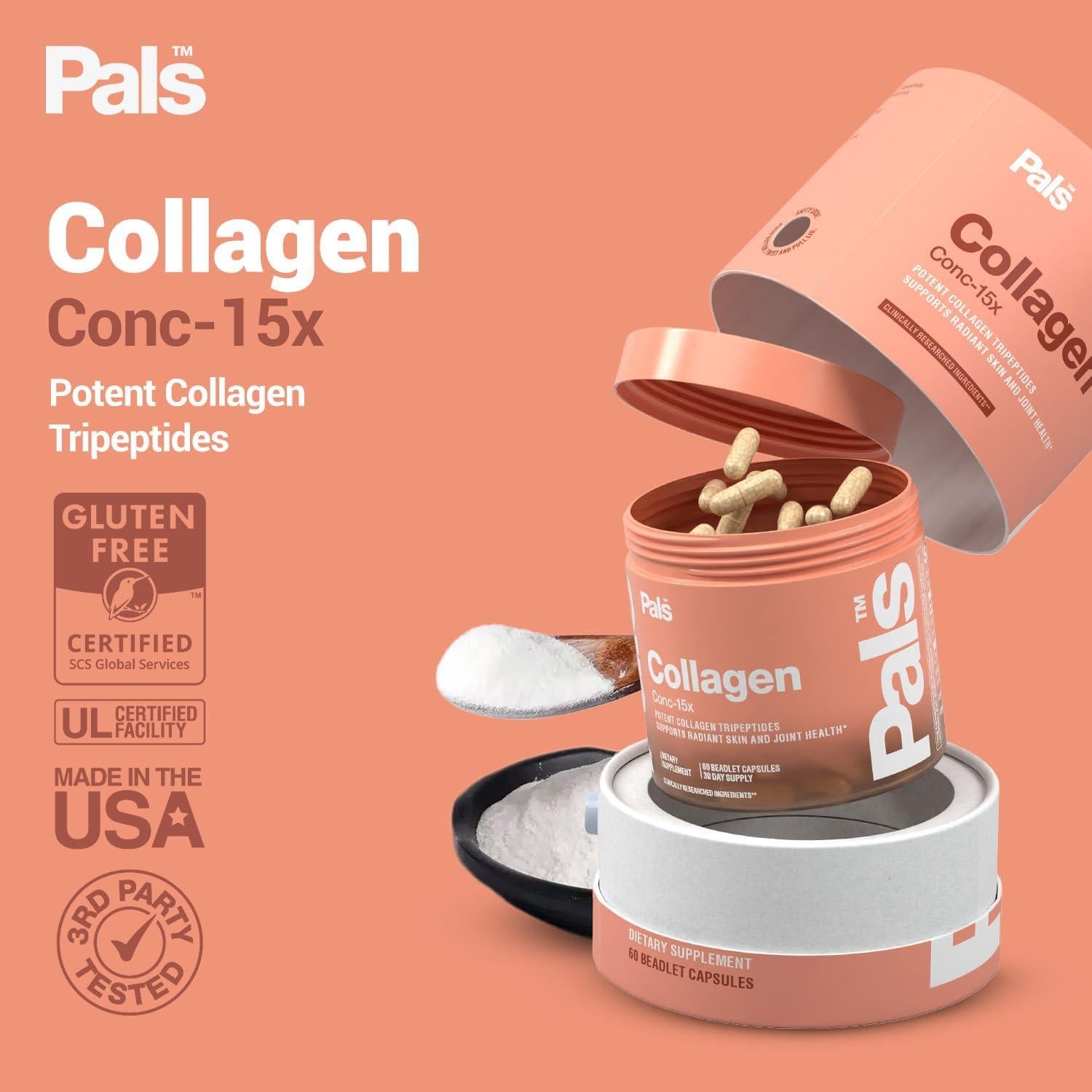 Cápsulas de Colágeno Marino Pals 15x 30 Días Salud Piel Cabello