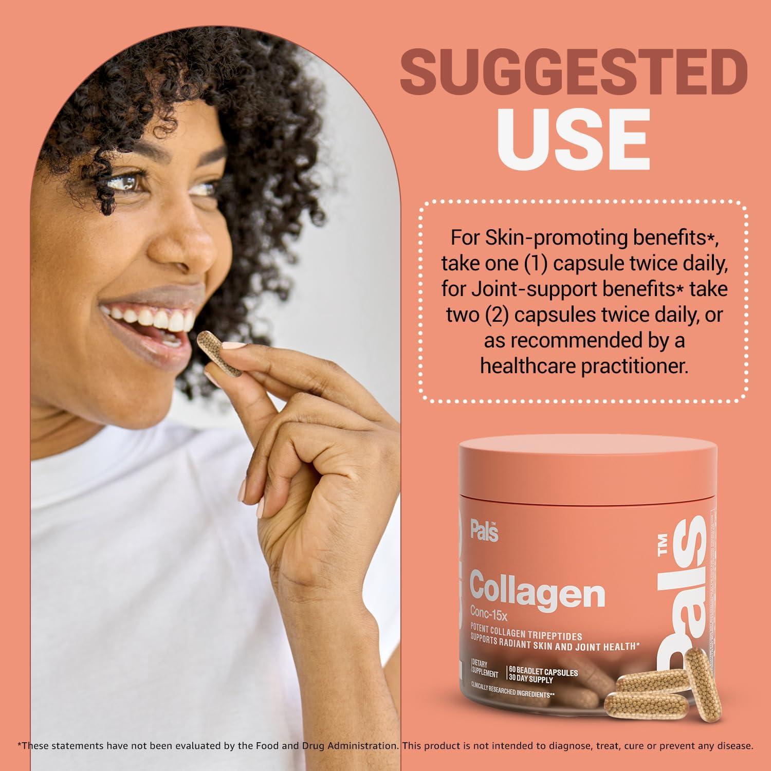 Cápsulas de Colágeno Marino Pals 15x 30 Días Salud Piel Cabello