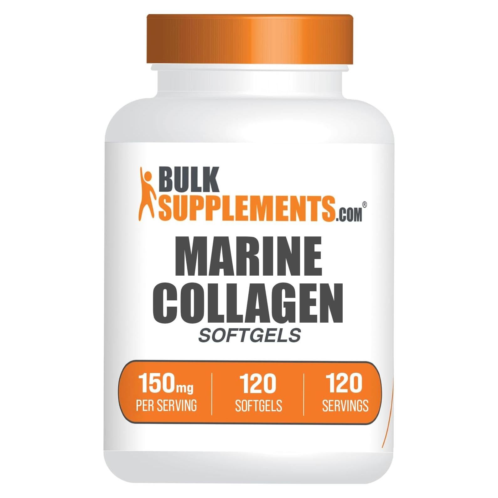 Colágeno Marino Softgels BulkSupplements 150mg 120 Unidades