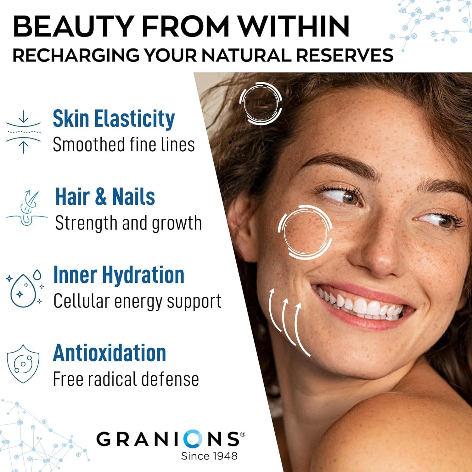 Suplemento de Colágeno Marino Granions 275g - Hidratación y Belleza