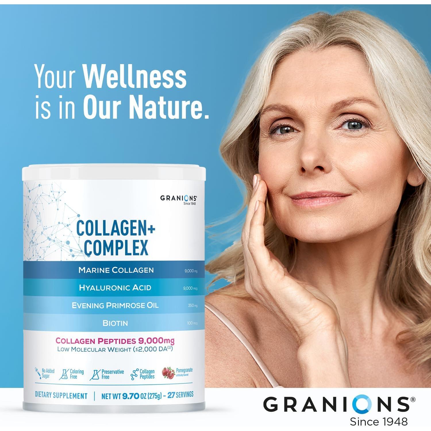 Suplemento de Colágeno Marino Granions 275g - Hidratación y Belleza