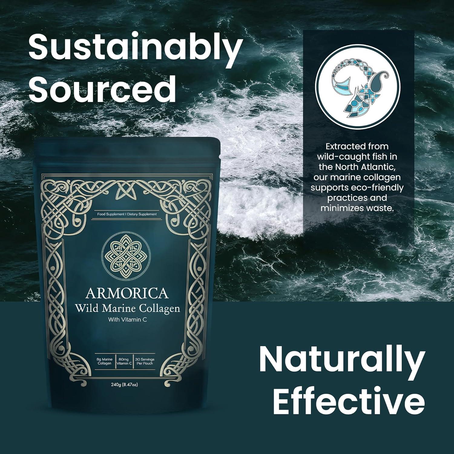 Polvo de Colágeno Marino ARMORICA con Vitamina C - 240g