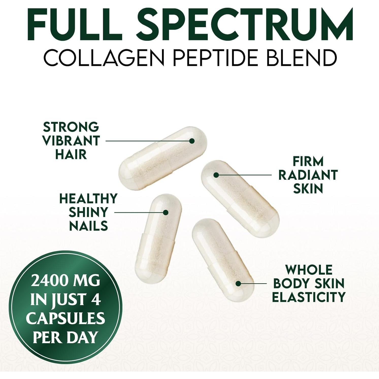 Suplemento de Colágeno Múltiple Nature's Nutrition 120 Cápsulas