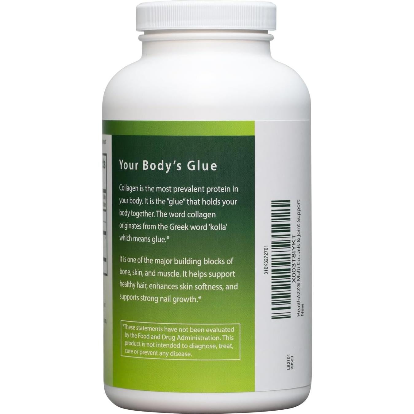 HealthA2Z Multi Colágeno 270 Cápsulas | 1735 mg | Tipos I, II, III, V, X