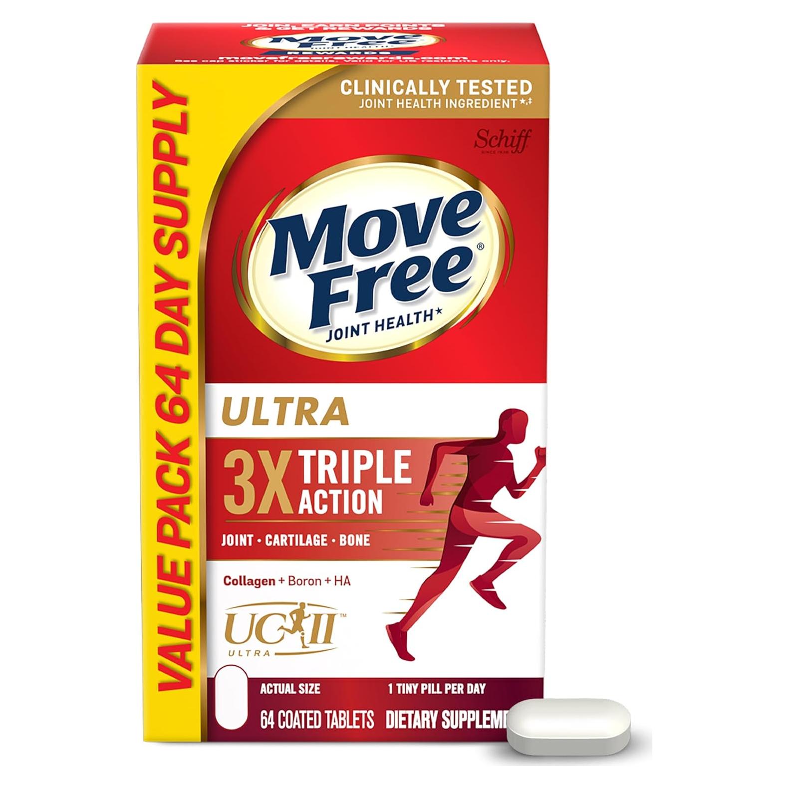 Suplemento Articular Move Free Ultra - Colágeno Tipo II 64 Tabletas